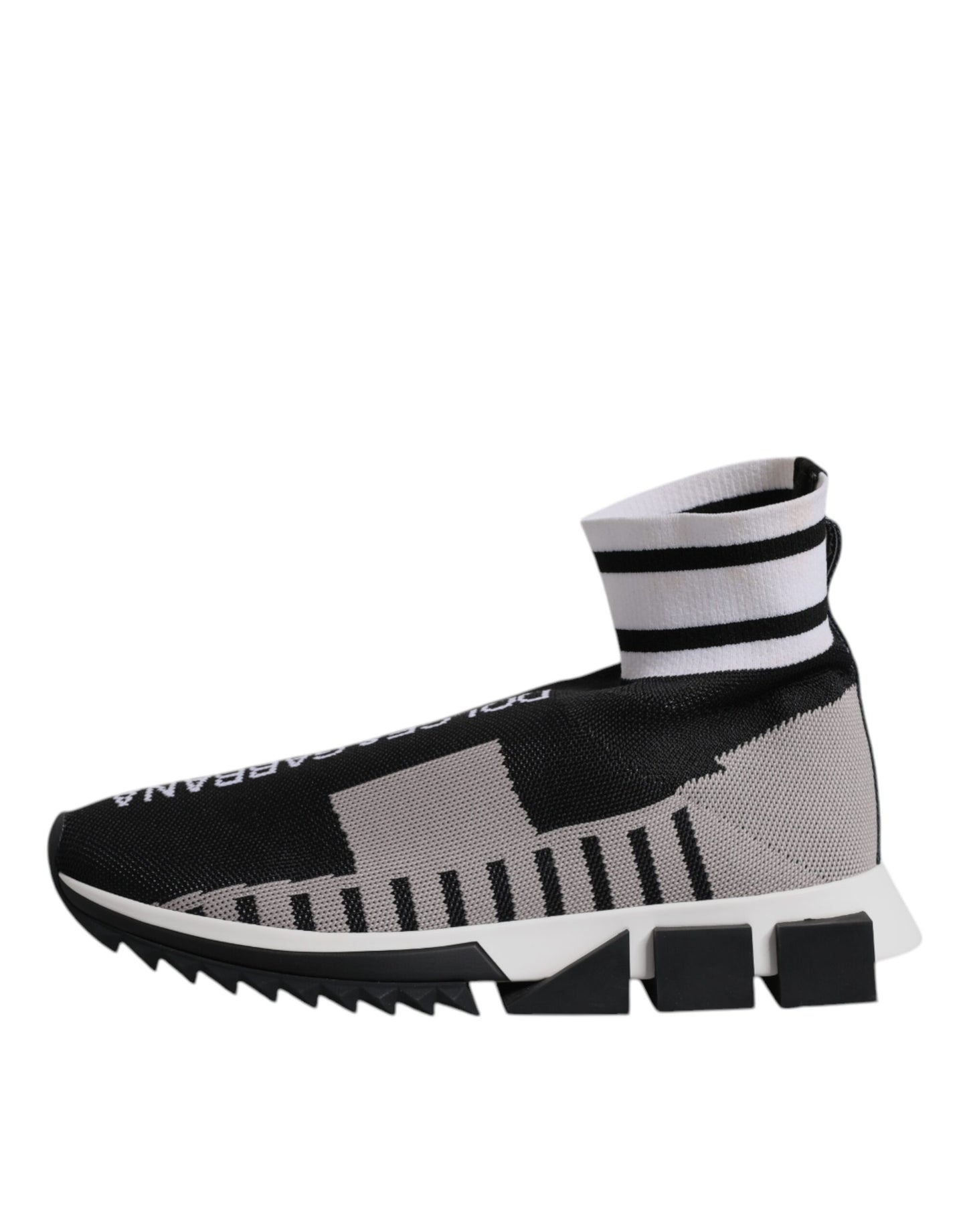 Baskets à chaussettes noires et grises Sorrento Dolce & Gabbana pour femmes