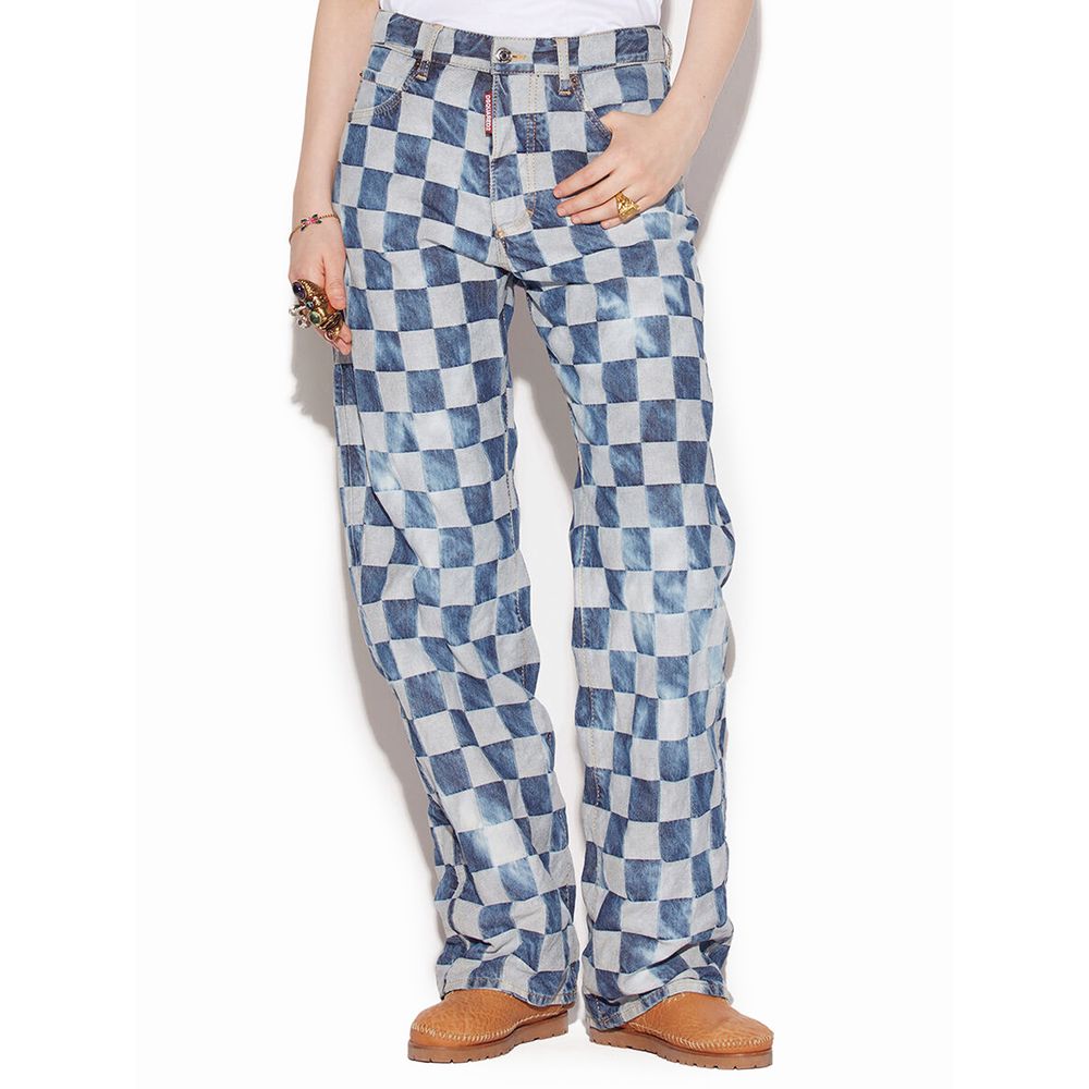 Dsquared² – Blaue Jeans aus Baumwolle mit entspannter Passform