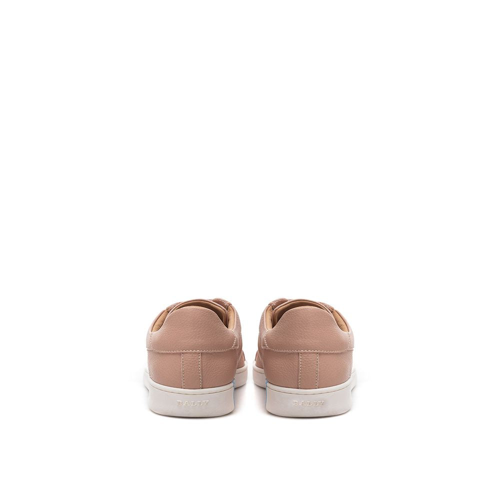 Baskets élégantes en cuir rose Bally