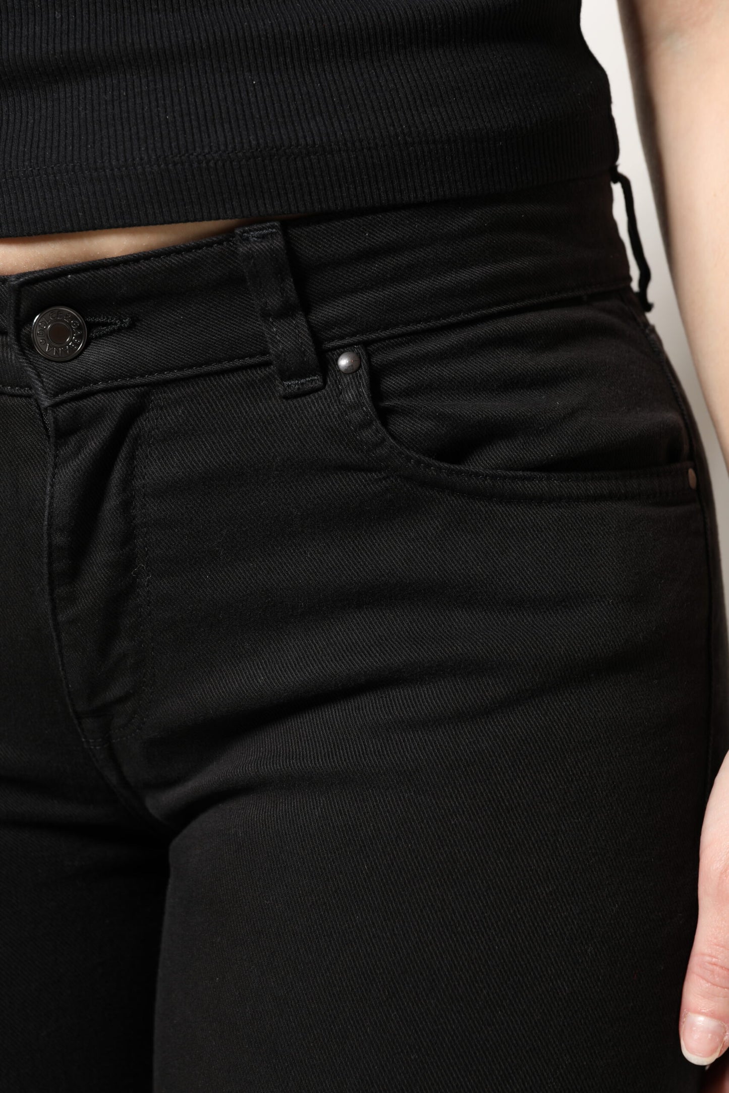 Dolce & Gabbana – Schwarze Skinny-Jeans aus Baumwolle mit mittlerer Taille