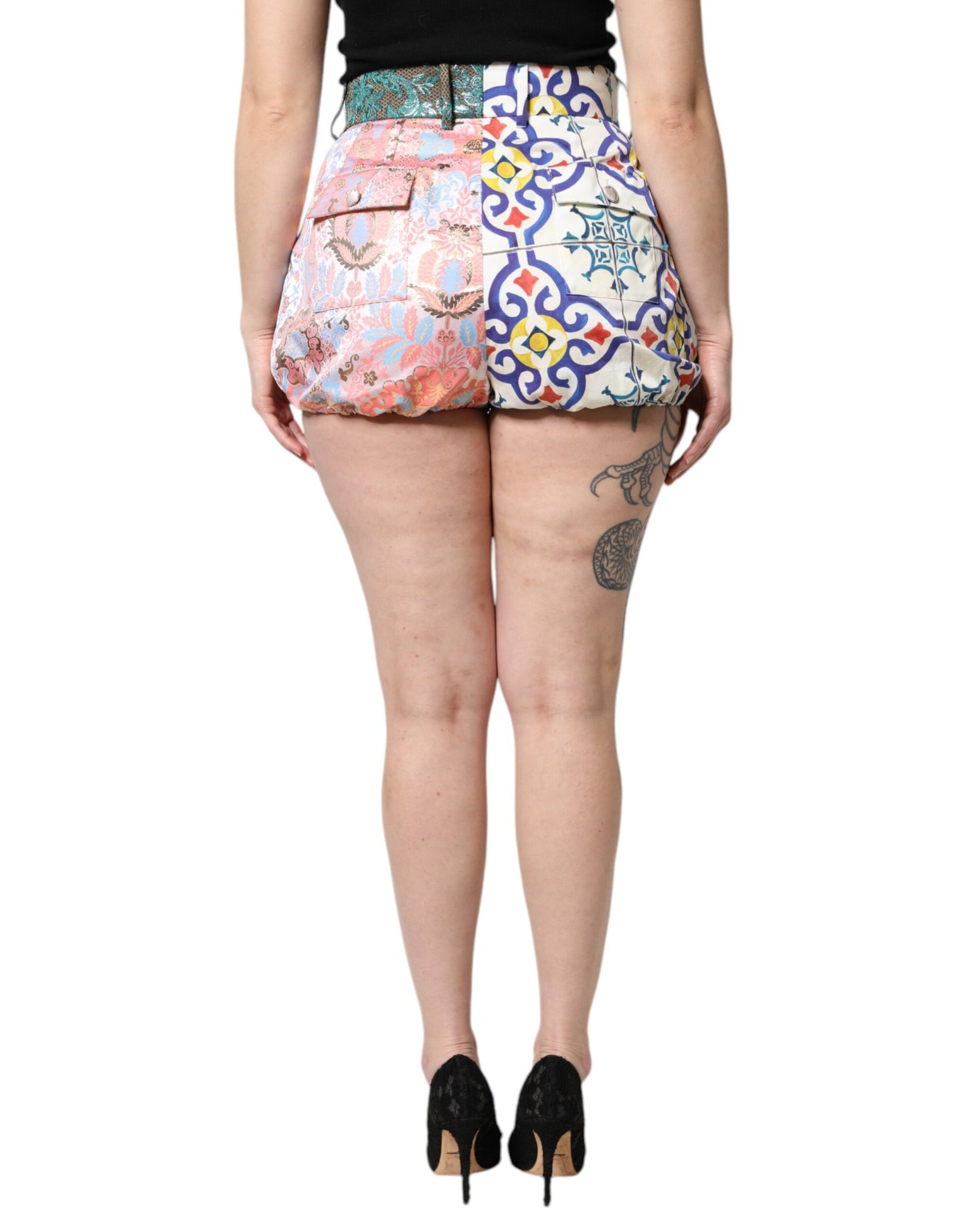 Short moulant en coton multicolore Dolce & Gabbana