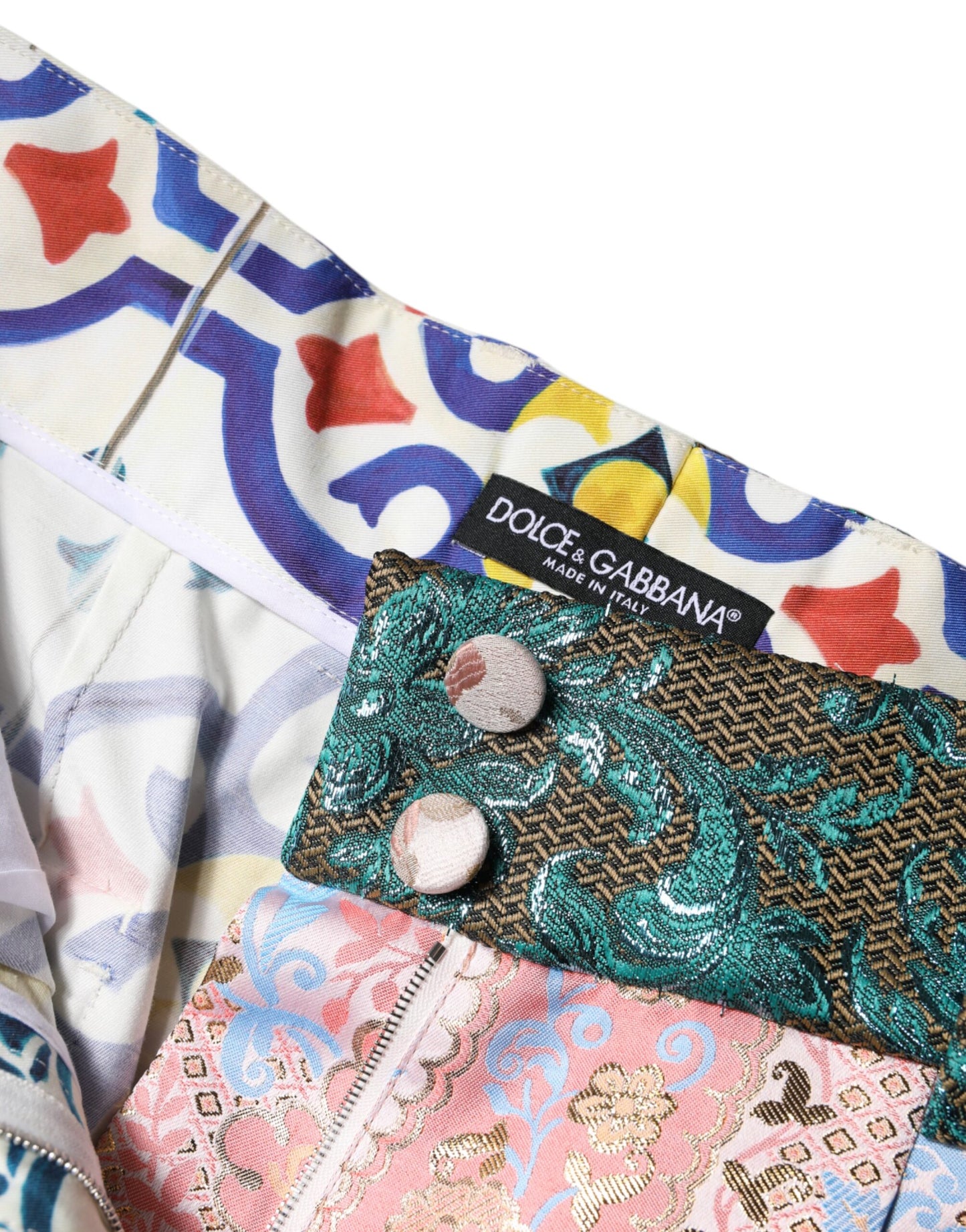 Short moulant en coton multicolore Dolce & Gabbana