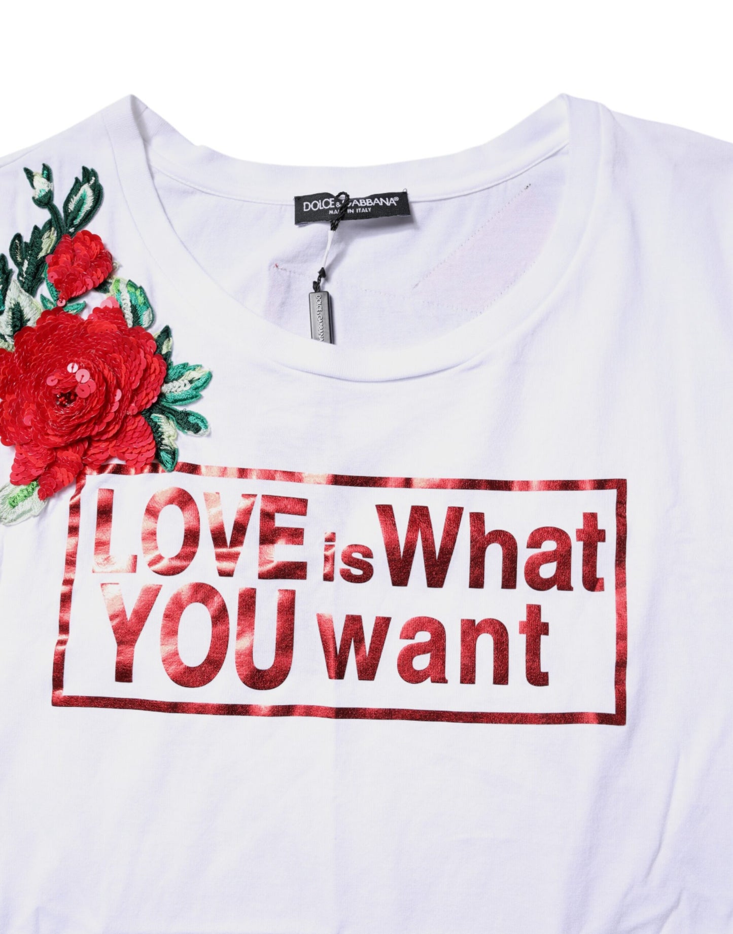 Dolce & Gabbana White Floral Graphic Print Sleeveless Tank Top