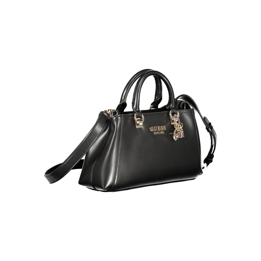 Guess Jeans Nero Poliuretano Women Handbag