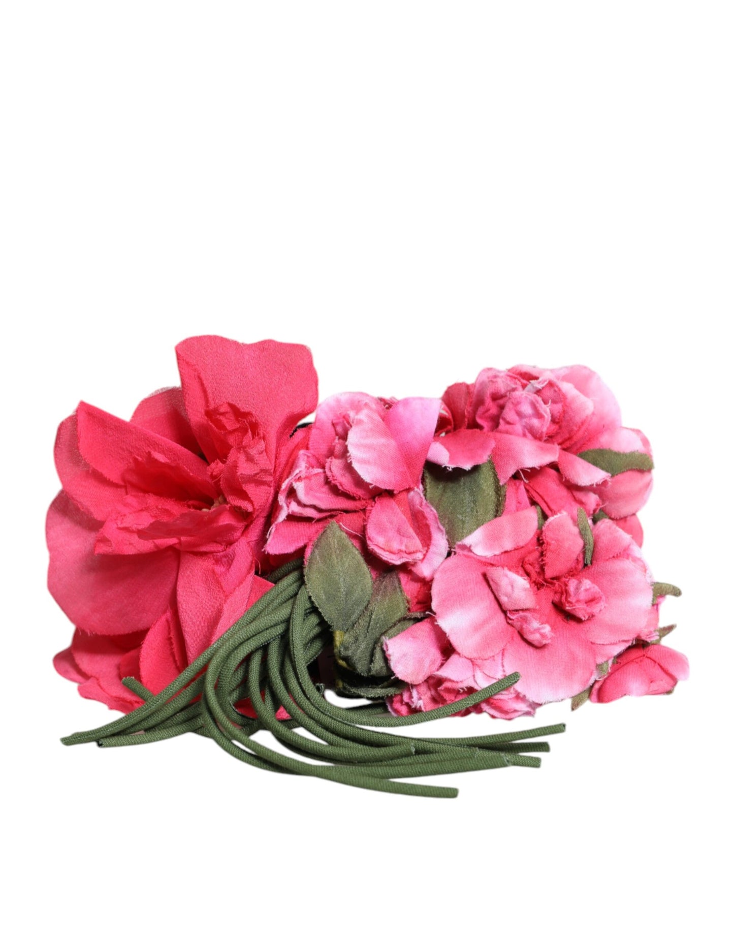 Dolce & Gabbana – Mehrfarbiger Bindegürtel mit Blumenapplikation