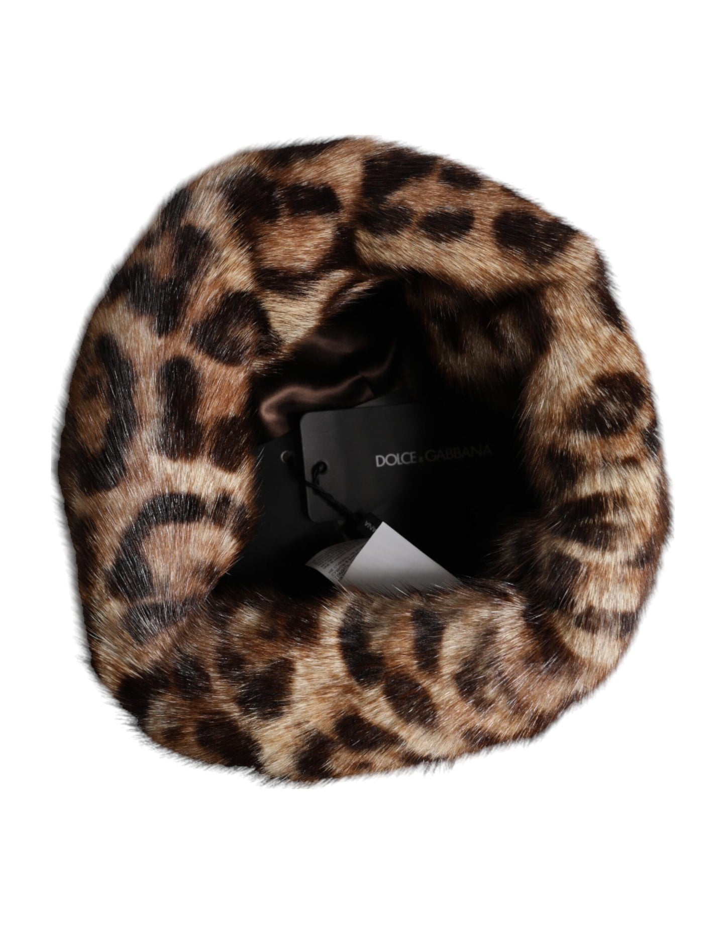 Bob Dolce & Gabbana en fausse fourrure léopard marron pour femme