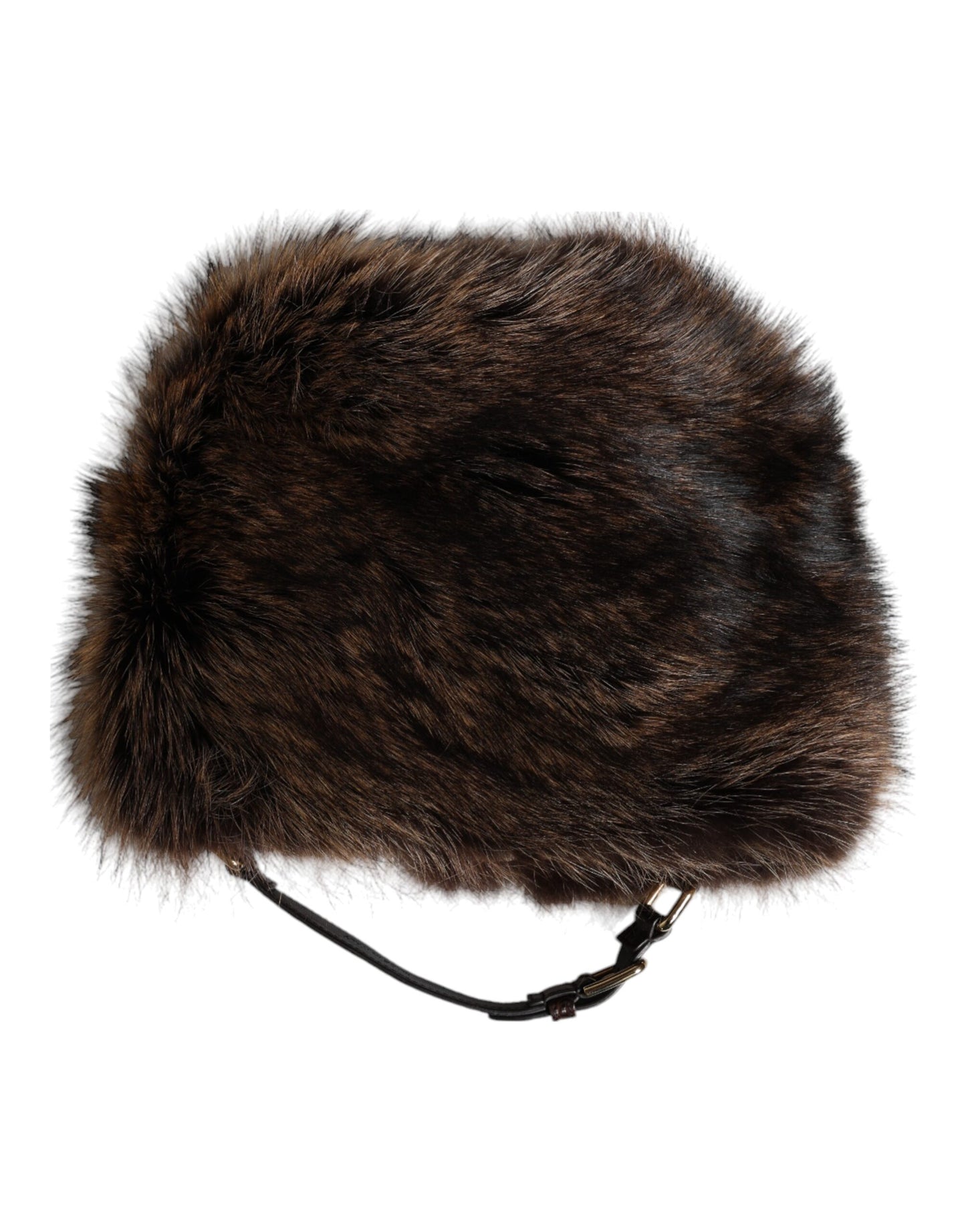 Bob en fourrure marron Dolce & Gabbana pour femme