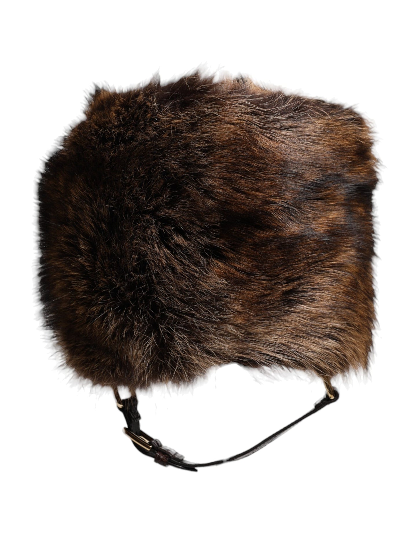 Bob en fourrure marron Dolce & Gabbana pour femme