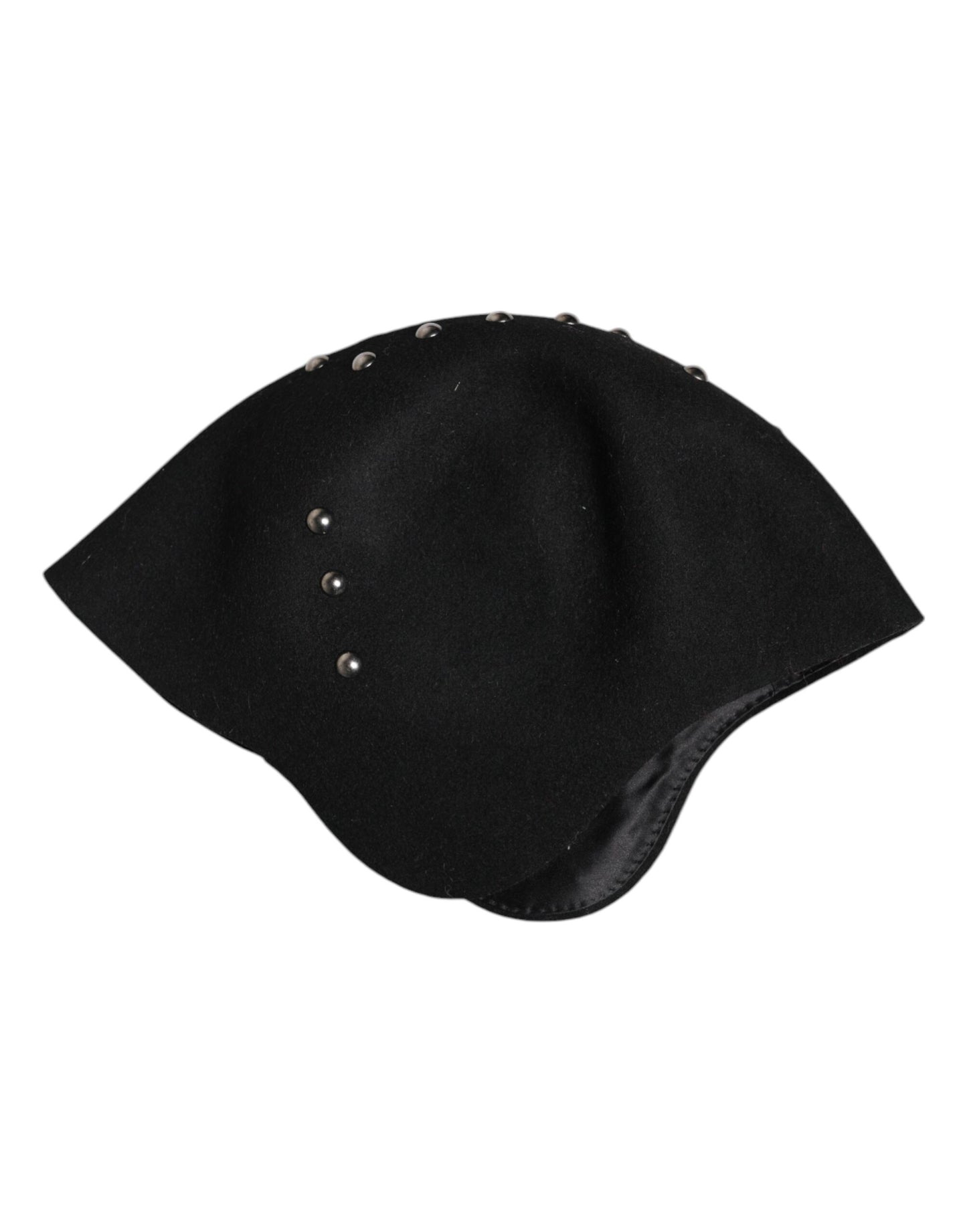 Chapeau cloche Dolce & Gabbana en laine noire à ornements multicolores