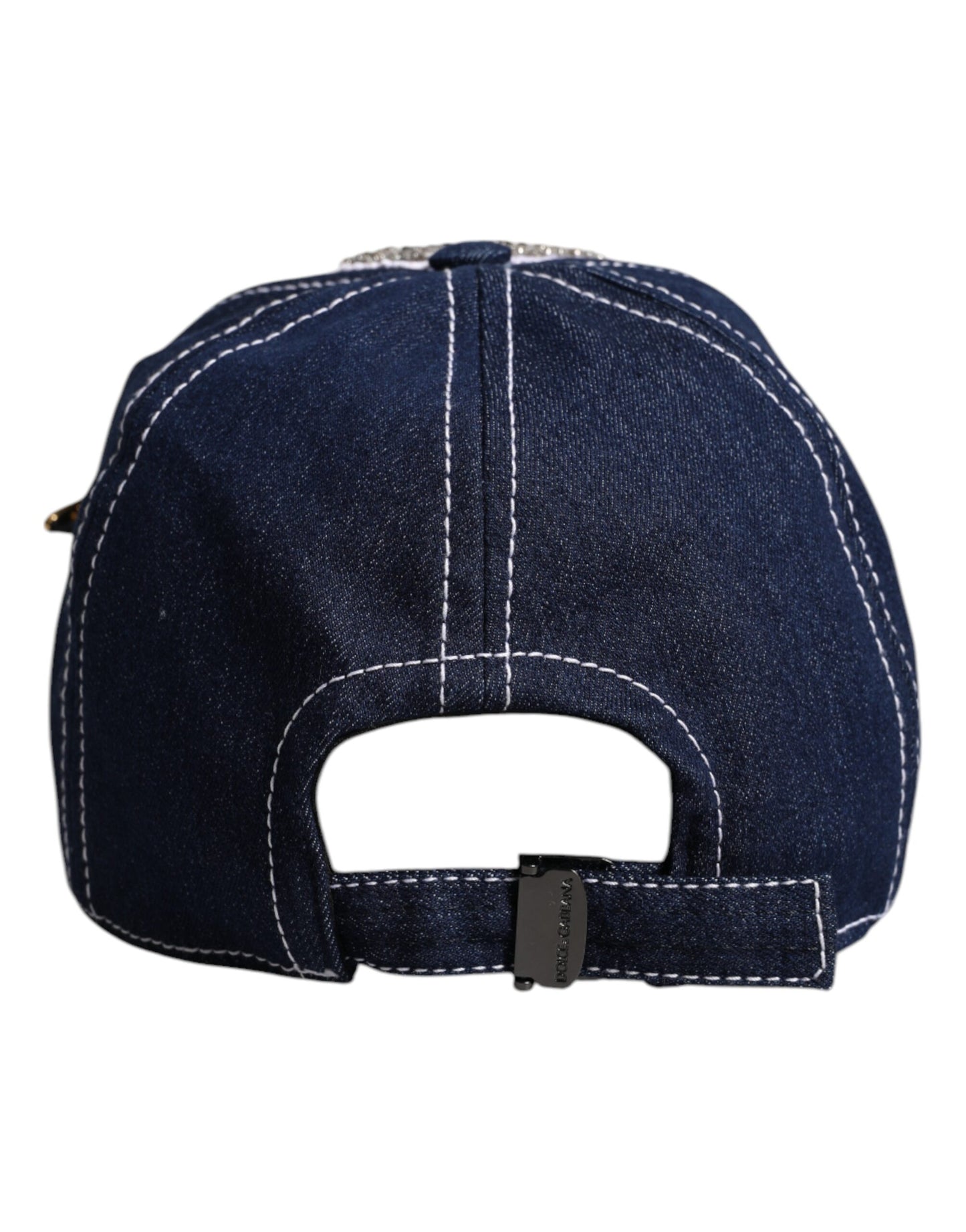 Casquette de baseball Dolce & Gabbana ornée de cristaux bleus