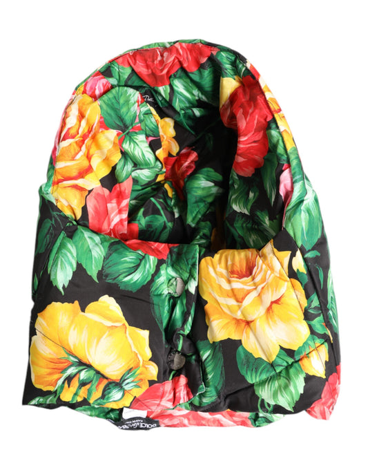 Chapeau enveloppant à imprimé floral multicolore Dolce & Gabbana