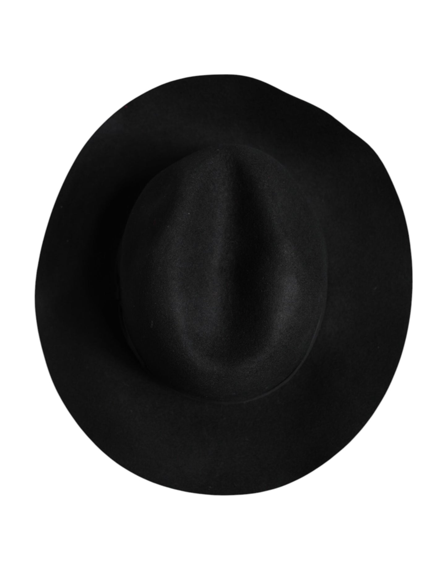 Chapeau Fedora Trilby noir à large bord Dolce & Gabbana