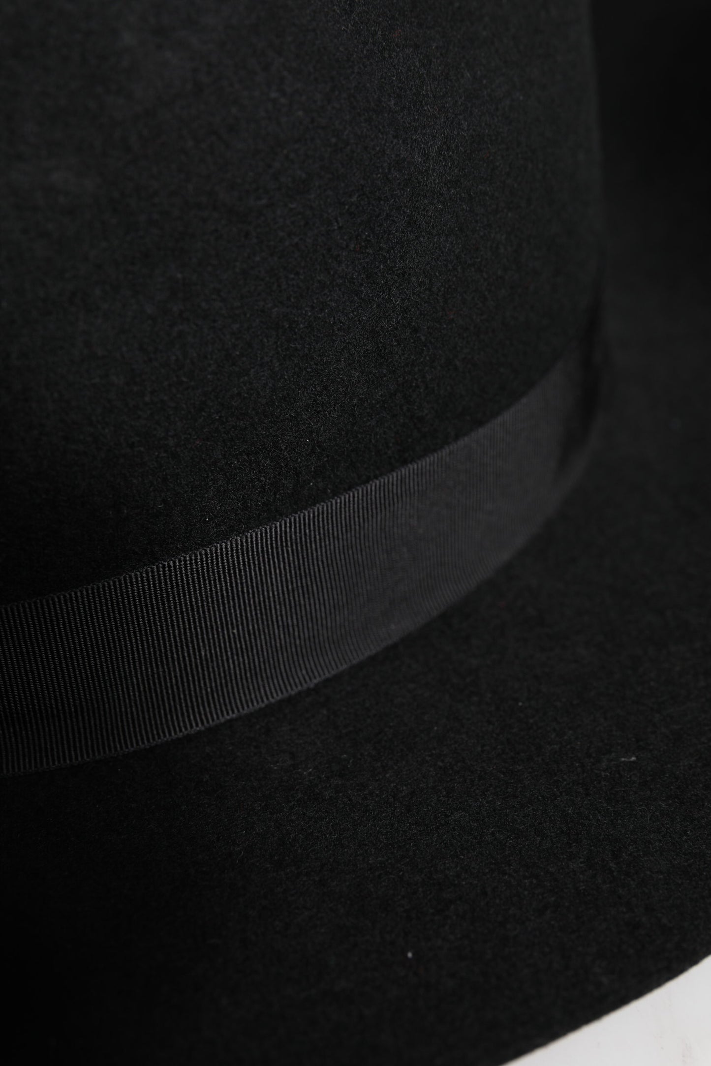 Chapeau Fedora Trilby noir à large bord Dolce & Gabbana