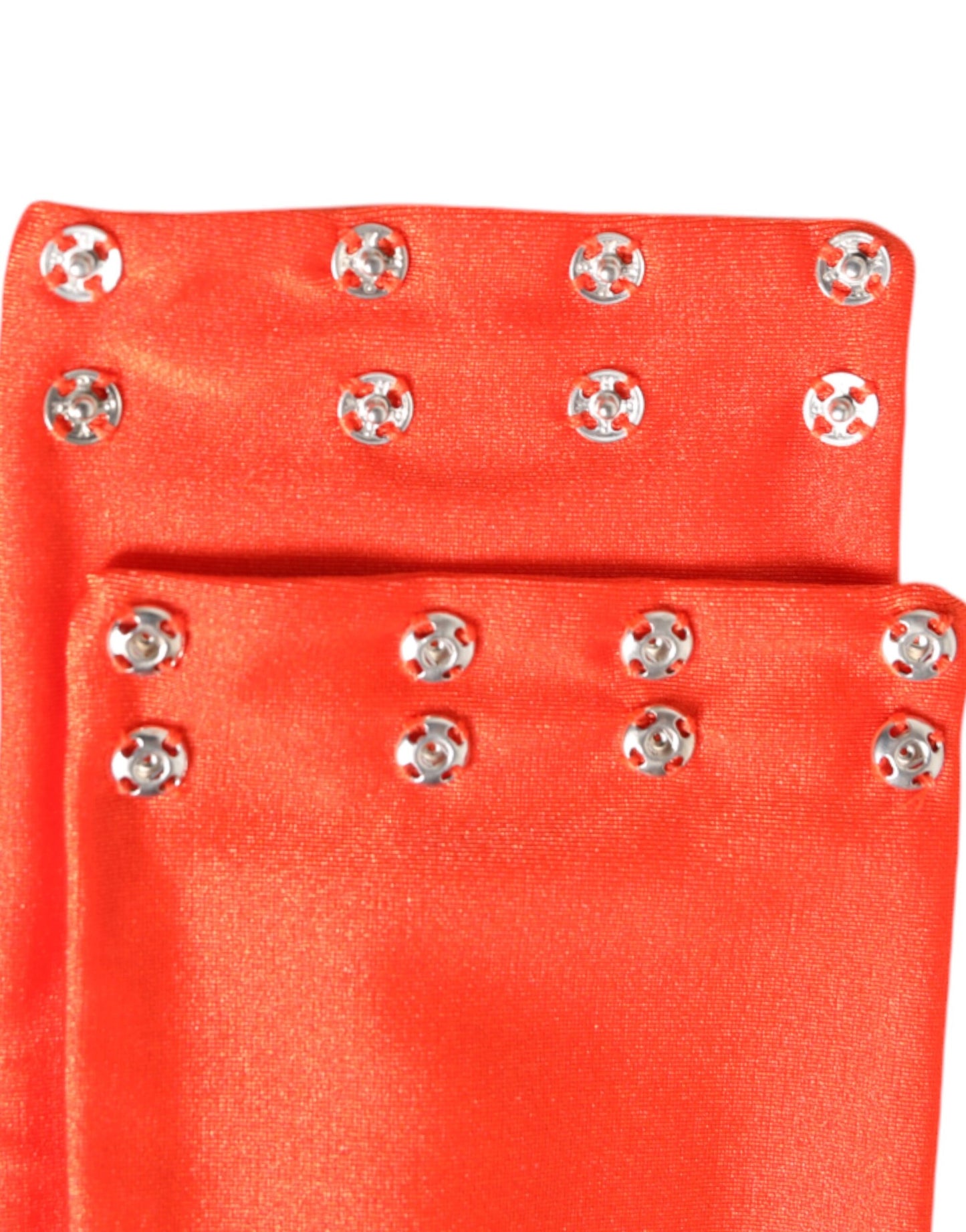 Foulard tour de cou Dolce & Gabbana en nylon extensible orange pour femme
