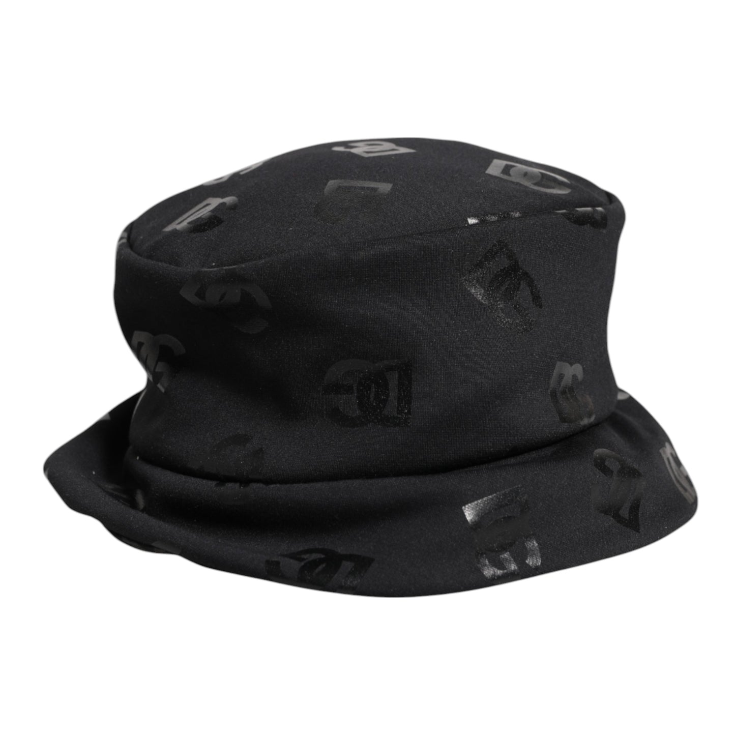 Bob Dolce & Gabbana en polyester jacquard noir avec monogramme DG