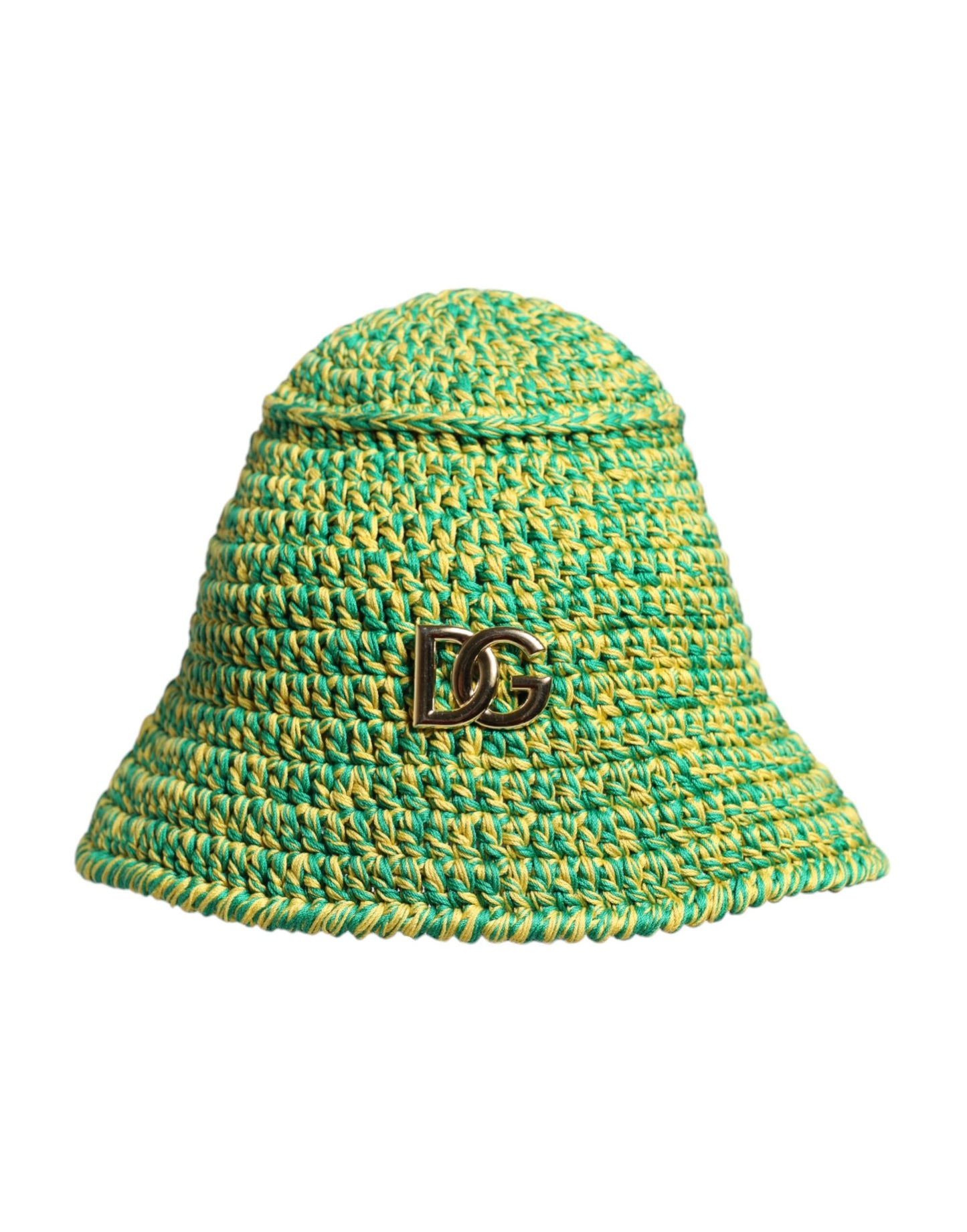 Bob Dolce & Gabbana en coton vert crocheté avec logo DG