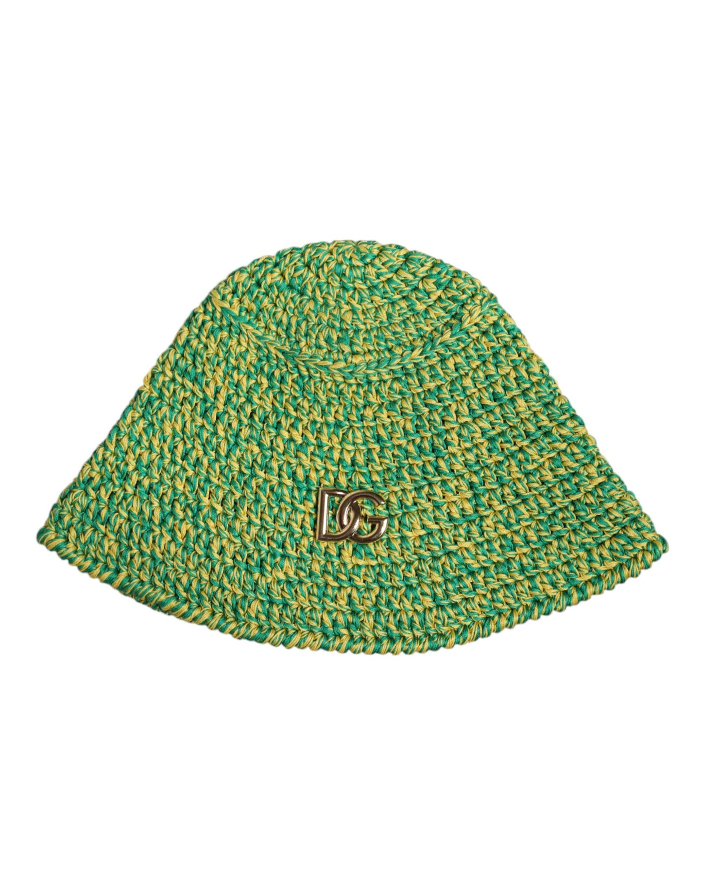 Bob Dolce & Gabbana en coton vert crocheté avec logo DG