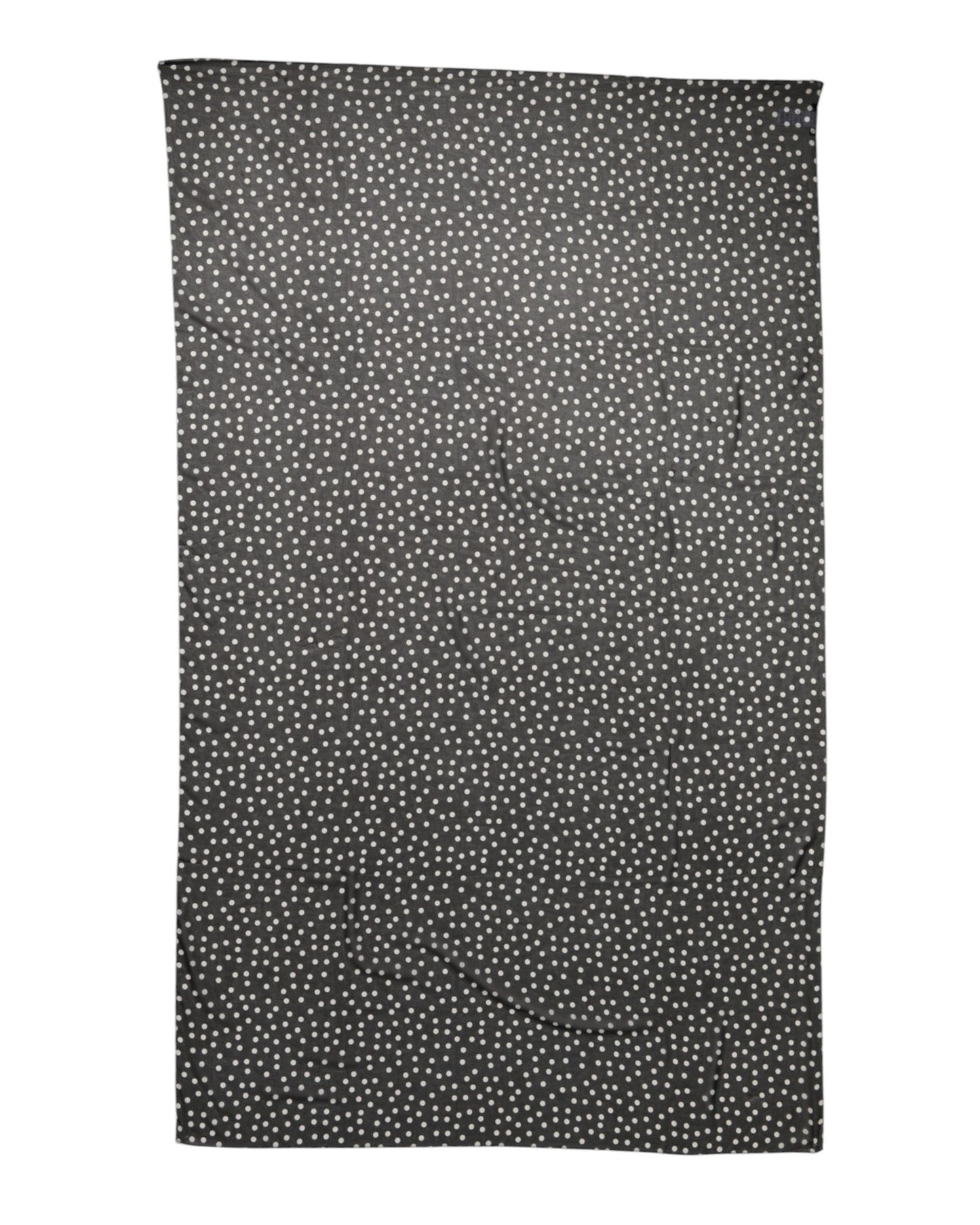 Foulard châle en polyester à pois noirs Dolce & Gabbana