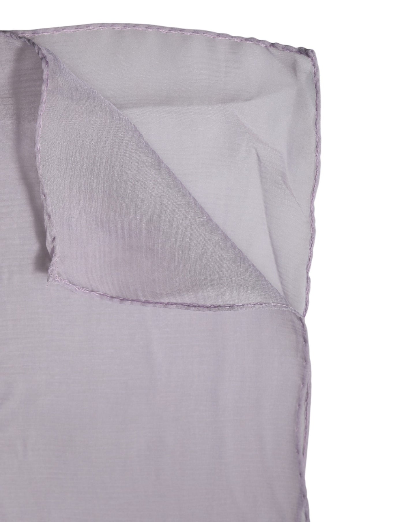 Foulard châle rectangulaire en soie violet Dolce & Gabbana