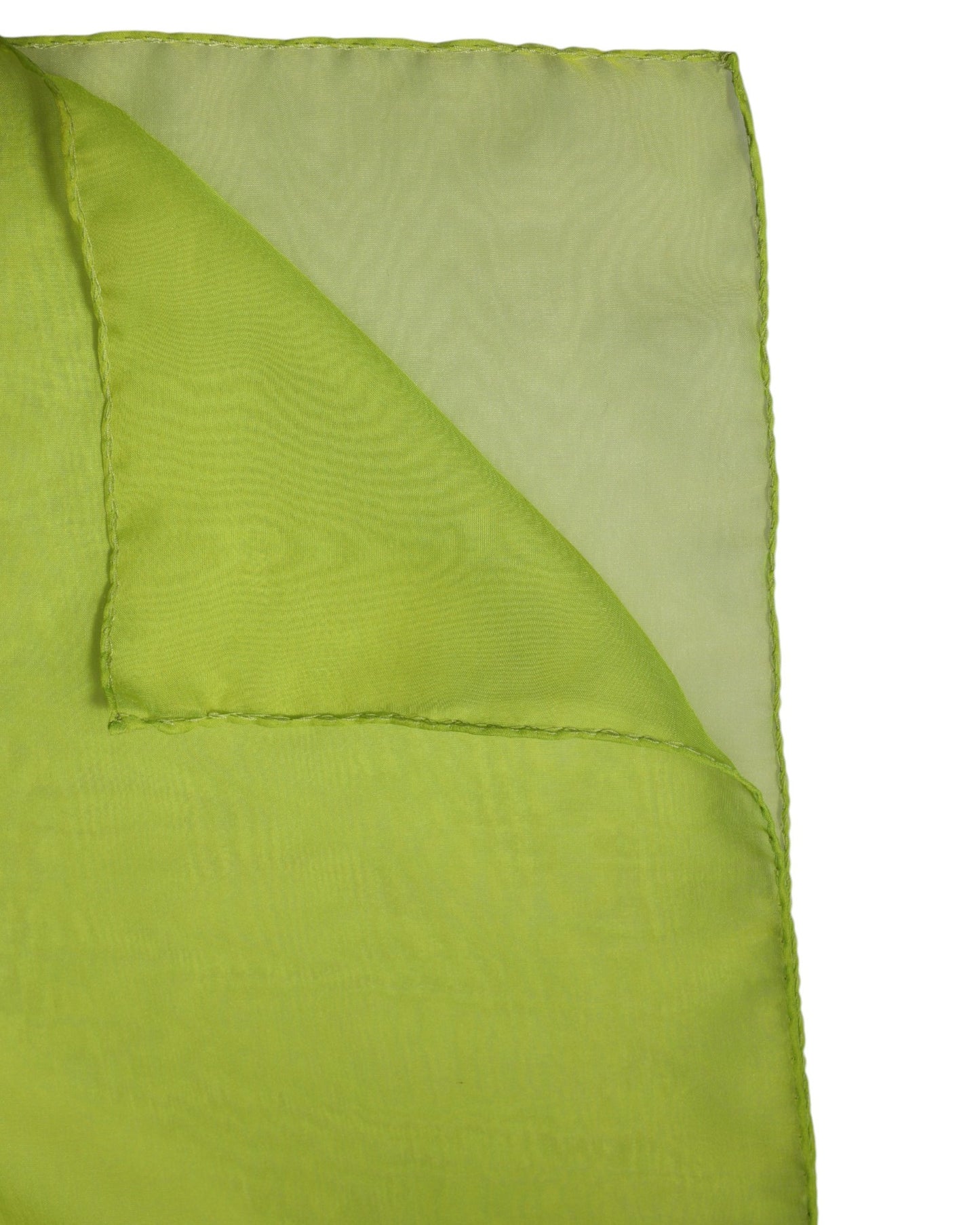 Foulard châle rectangulaire en soie verte Dolce & Gabbana