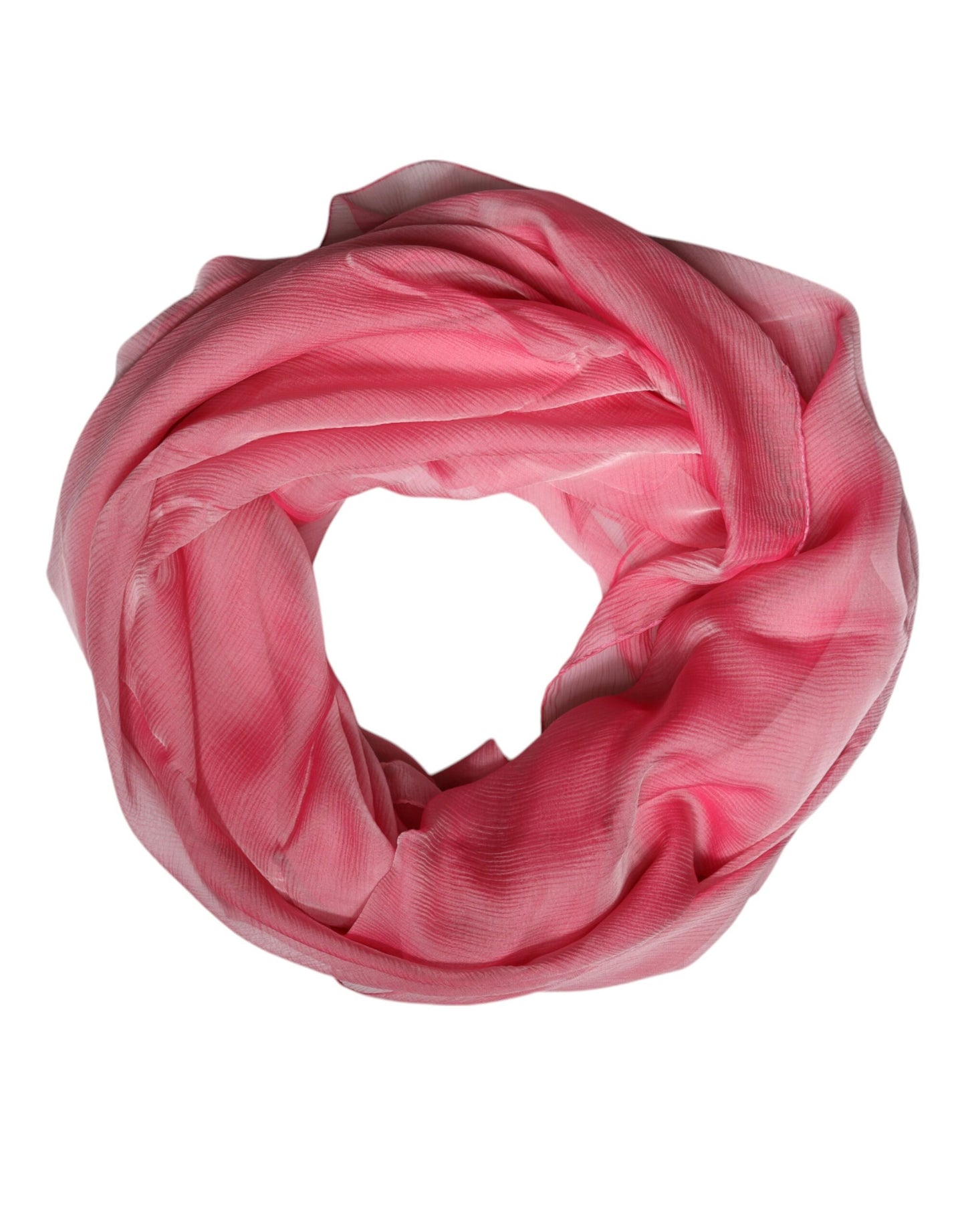 Foulard châle rectangulaire en soie rose Dolce & Gabbana pour femme