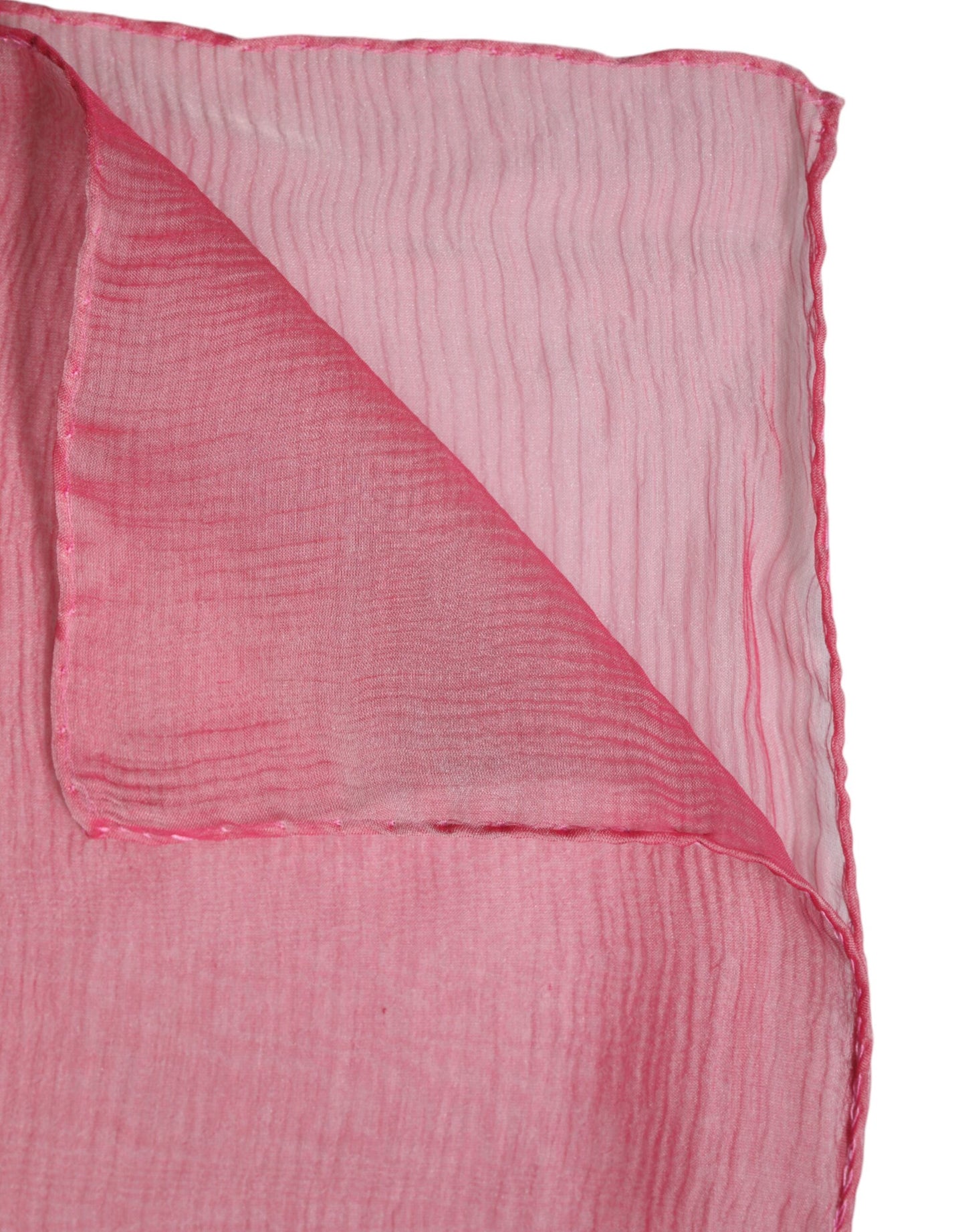 Foulard châle rectangulaire en soie rose Dolce & Gabbana pour femme