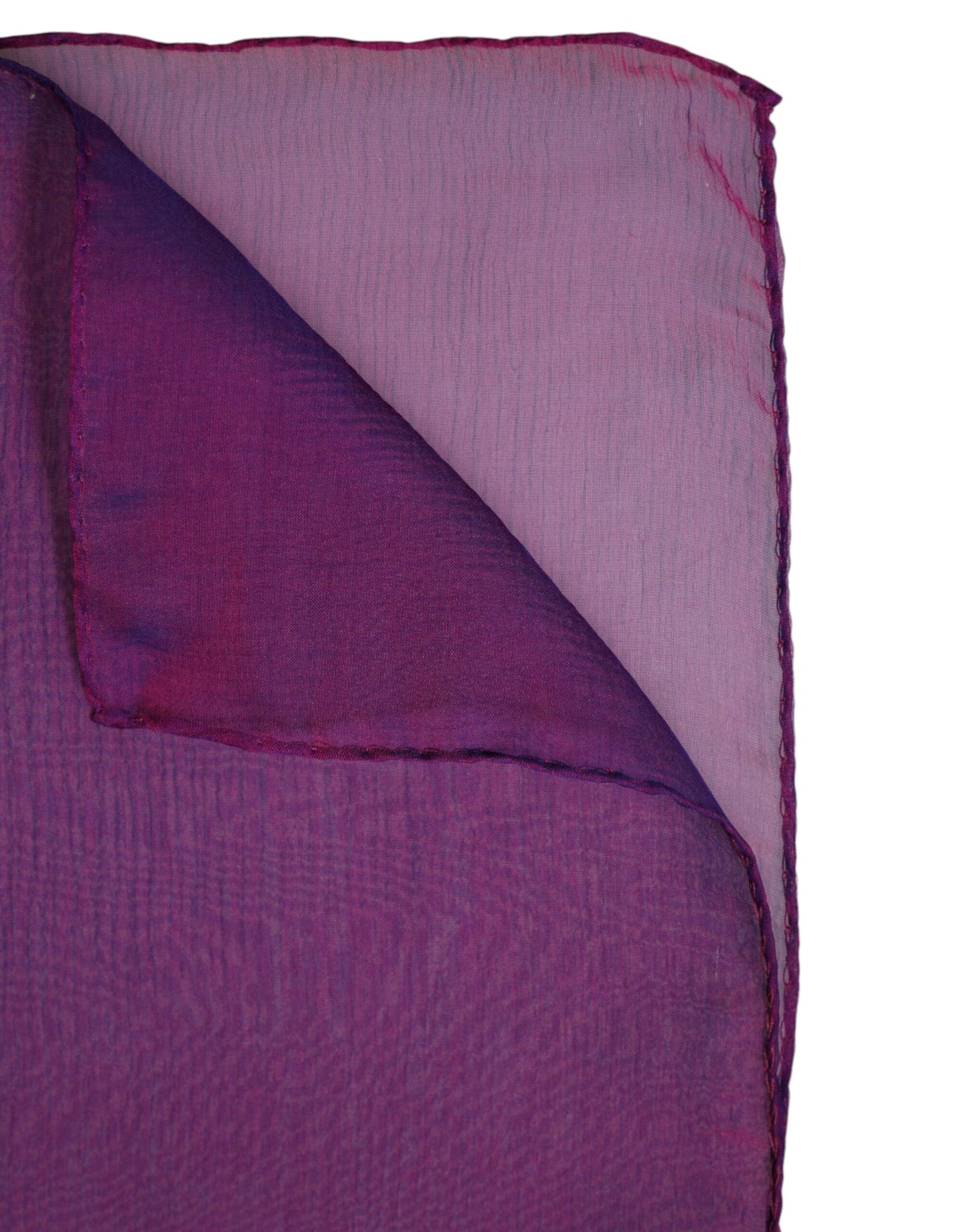 Foulard châle rectangulaire en soie violet Dolce & Gabbana