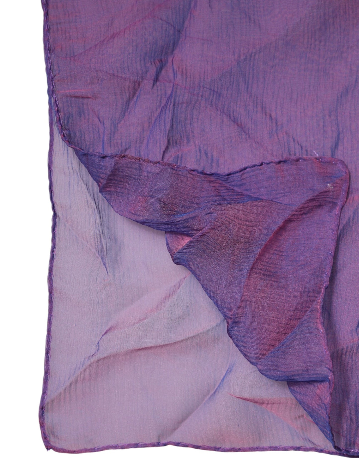 Foulard châle rectangulaire en soie violet Dolce & Gabbana