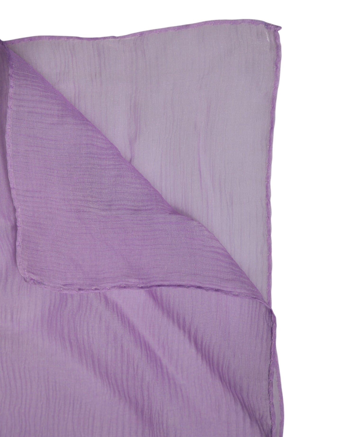 Foulard châle rectangulaire en soie violet Dolce & Gabbana