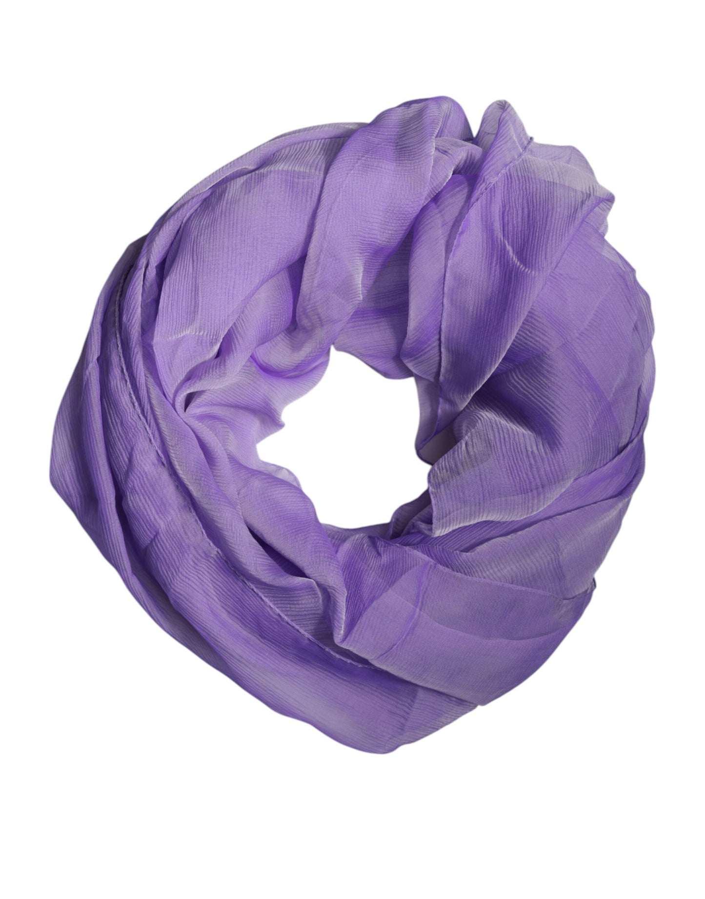 Foulard châle rectangulaire en soie violet Dolce & Gabbana