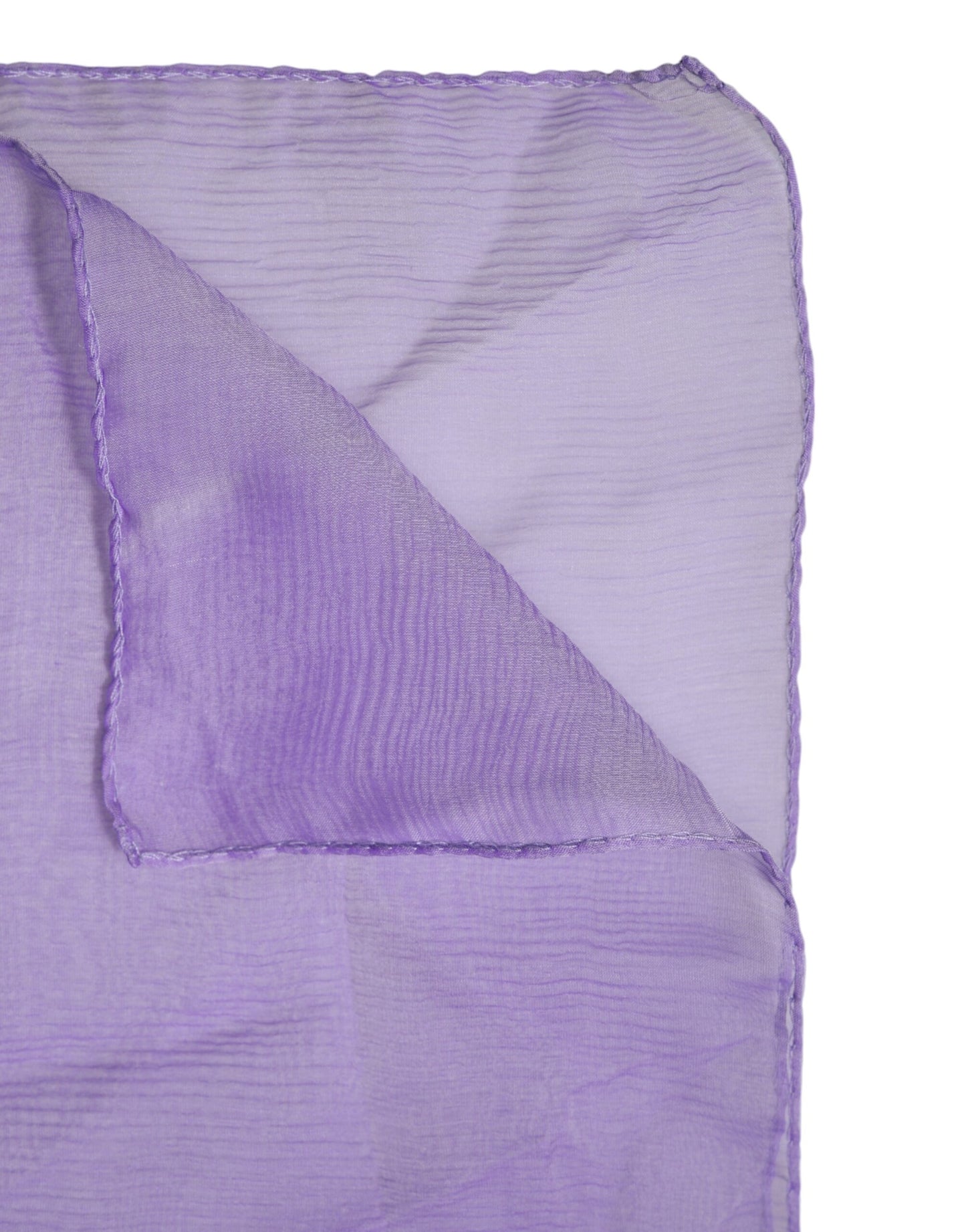 Foulard châle rectangulaire en soie violet Dolce & Gabbana