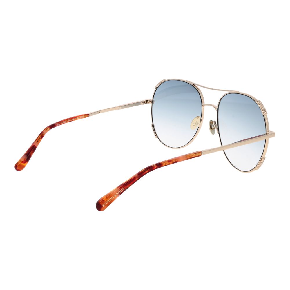 Lunettes de soleil dorées Scotch & Soda pour femme