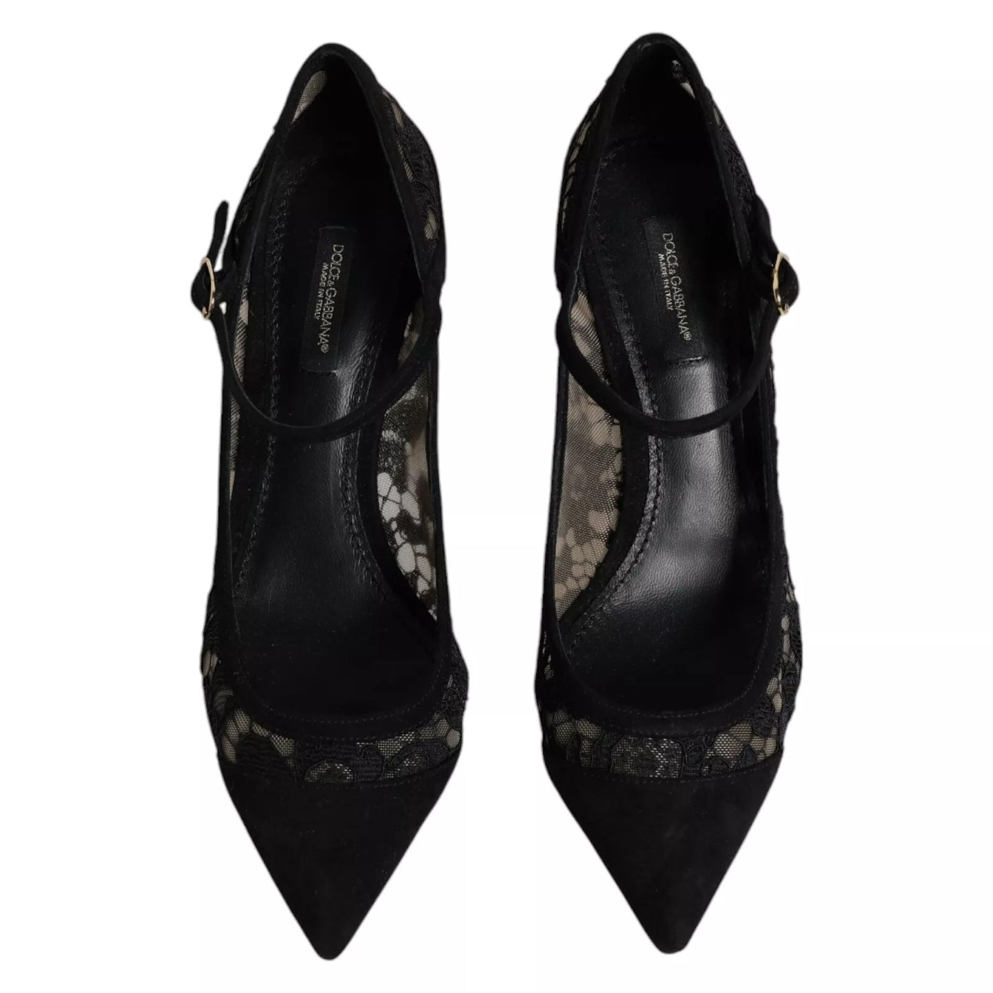Escarpins à lacets noirs Mary Jane Taormina de Dolce & Gabbana
