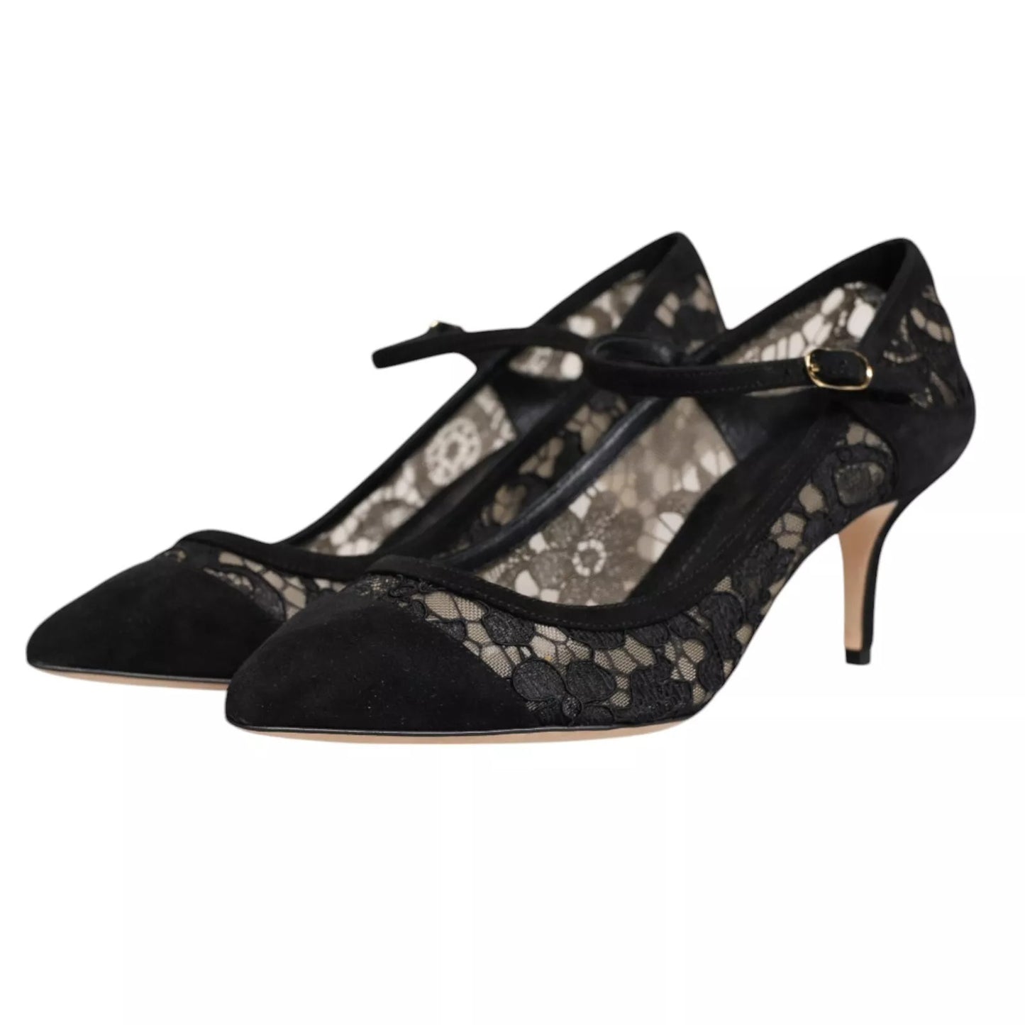 Escarpins à lacets noirs Mary Jane Taormina de Dolce & Gabbana