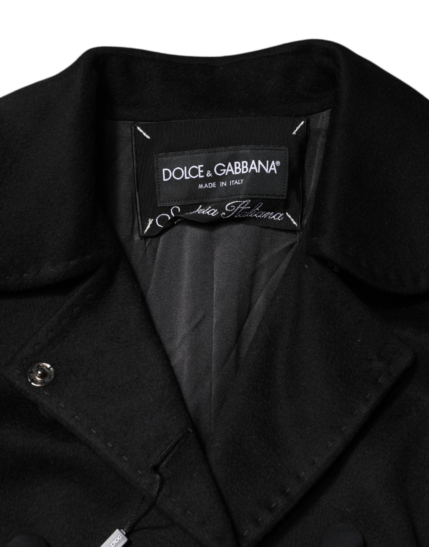 Dolce & Gabbana Veste blazer Sartoria Italiano en laine noire