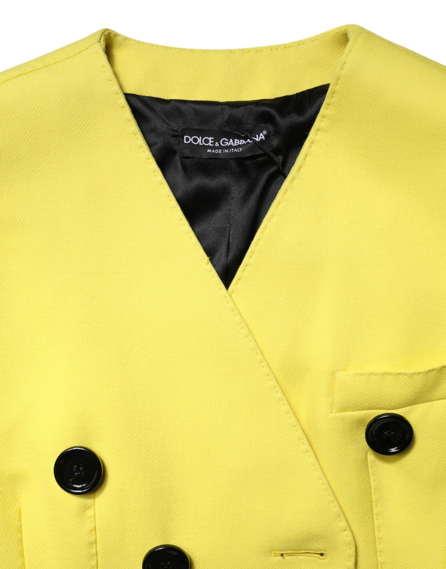 Dolce & Gabbana Trench-coat jaune à double boutonnage
