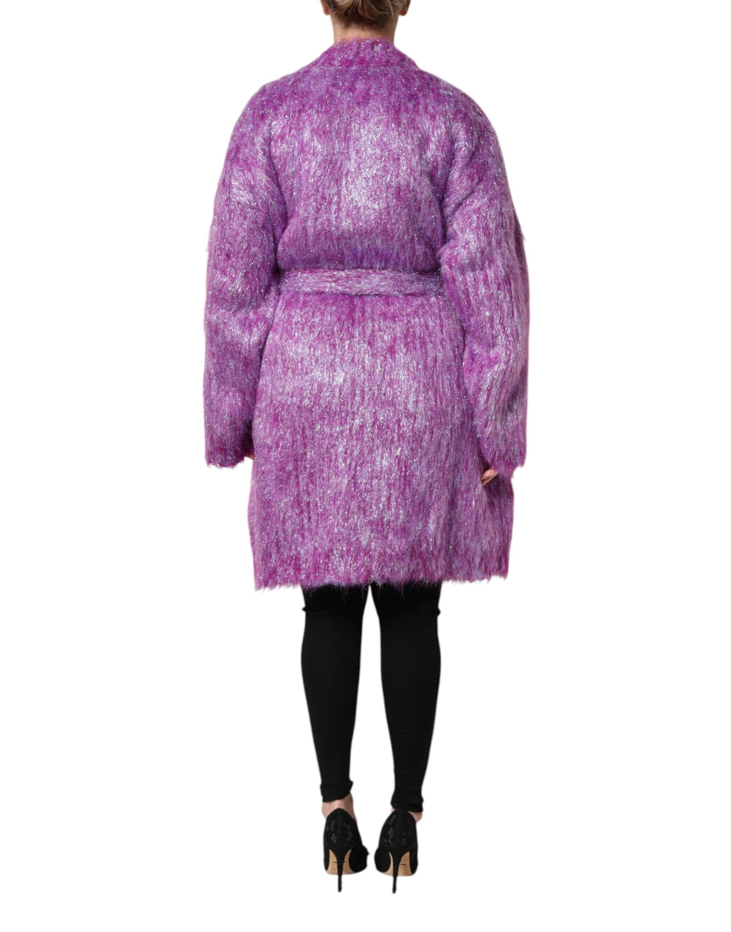 Dolce & Gabbana - Trench-coat orné de boutons violets