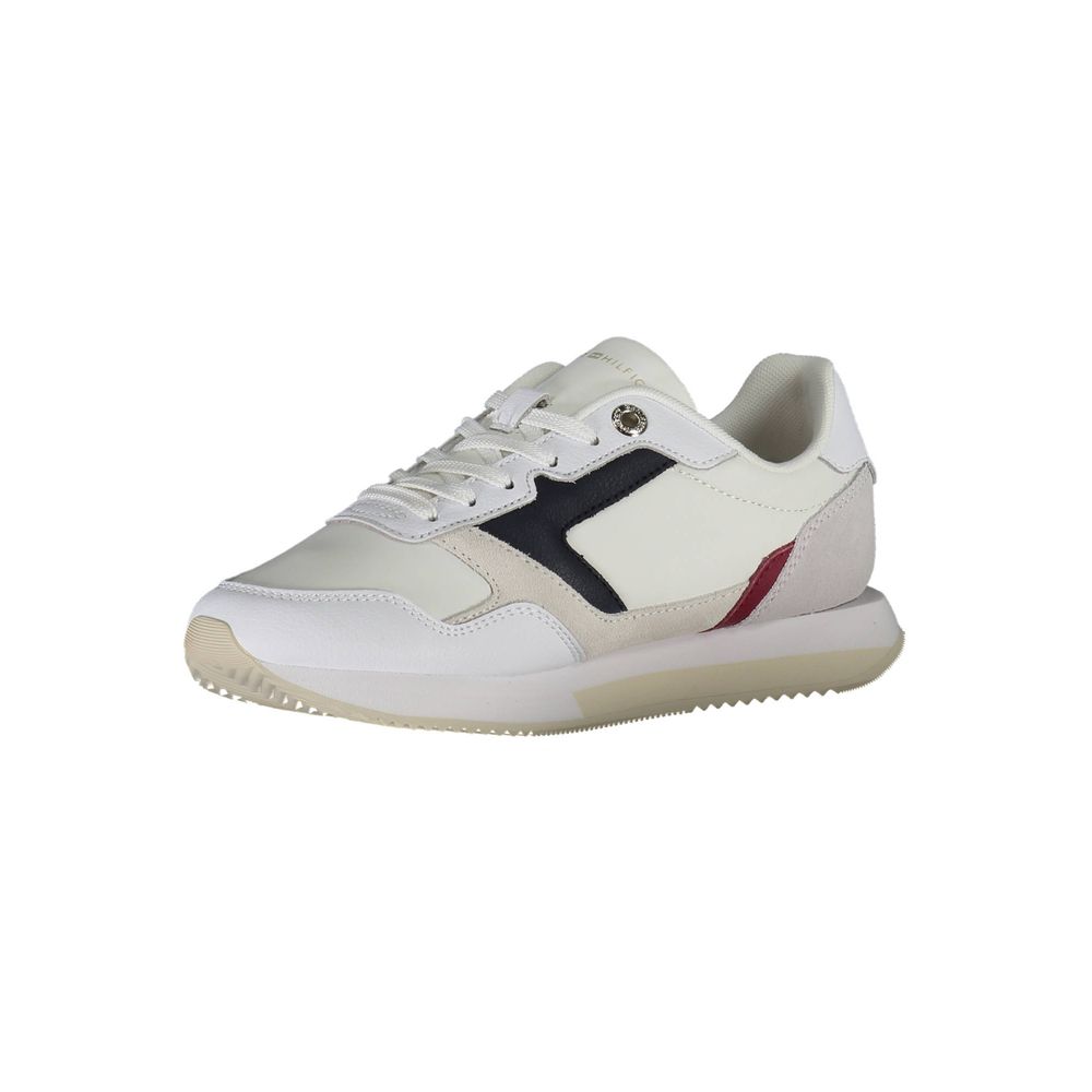 Tommy Hilfiger White Polyester Women Sneaker