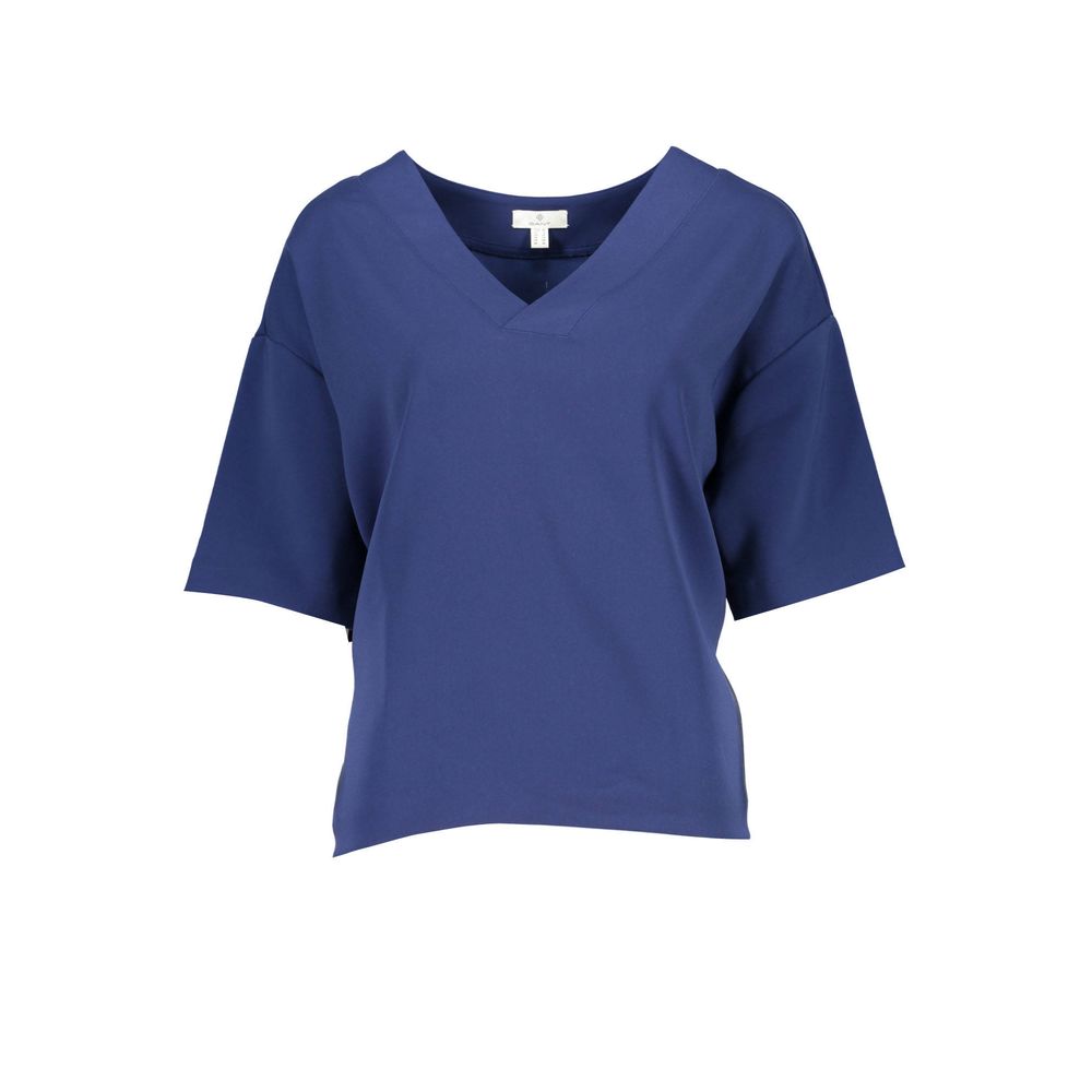 Gant – Blaues Unisex-T-Shirt aus Baumwolle