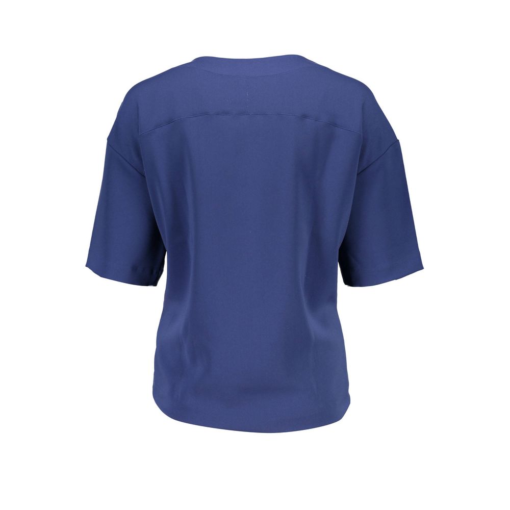 Gant – Blaues Unisex-T-Shirt aus Baumwolle