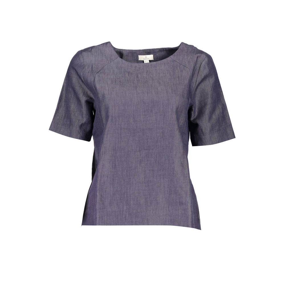 Gant – Blaues Unisex-T-Shirt aus Baumwolle