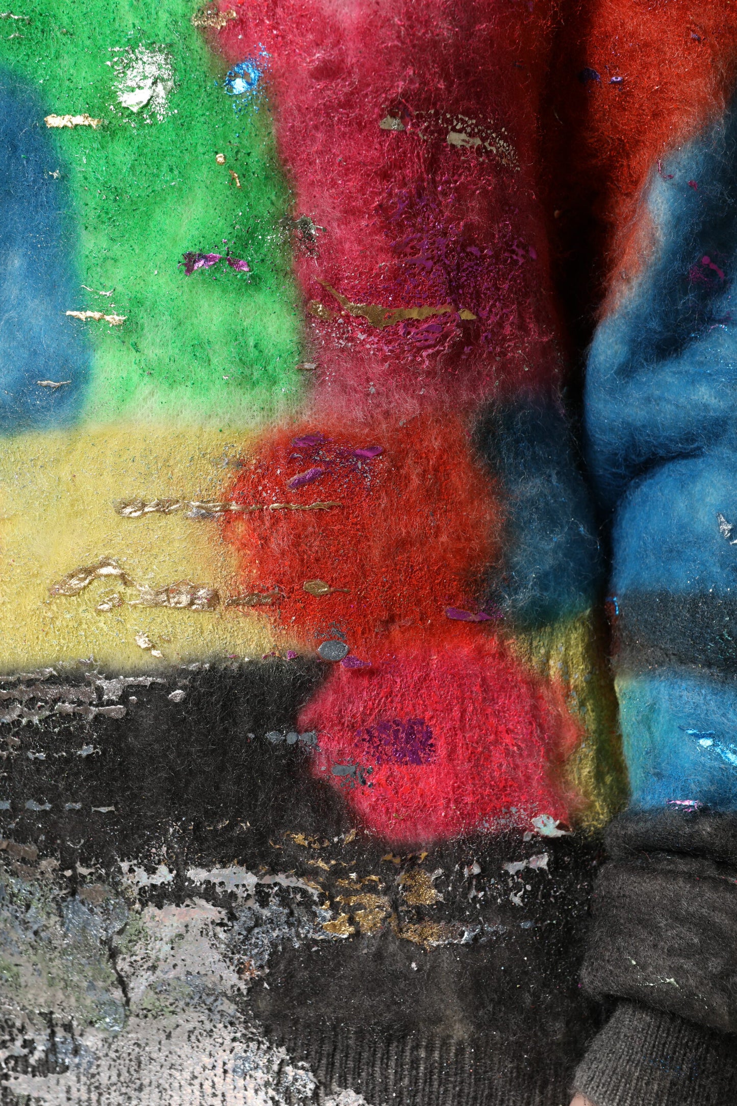 Pull à col roulé en mohair multicolore Dolce & Gabbana