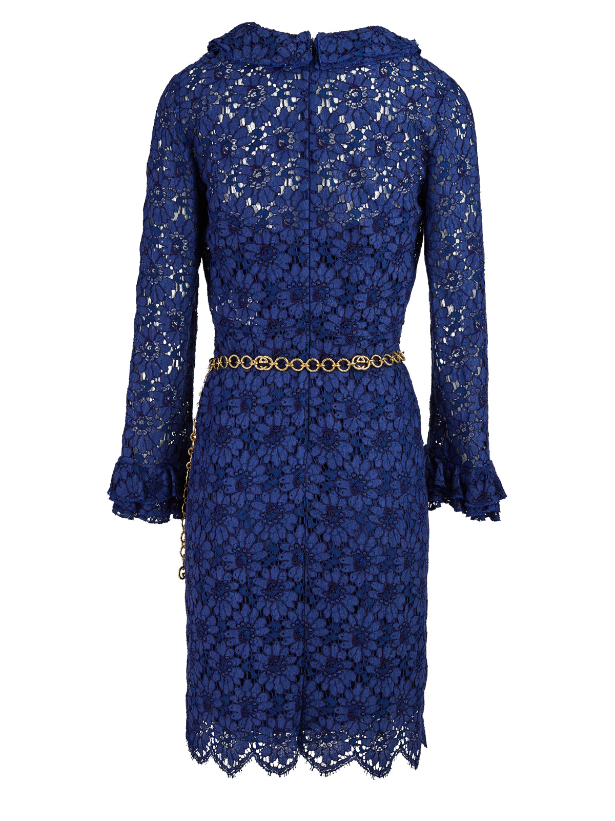 Mittellanges Kleid aus Viskose und Baumwolle von Gucci in Blau