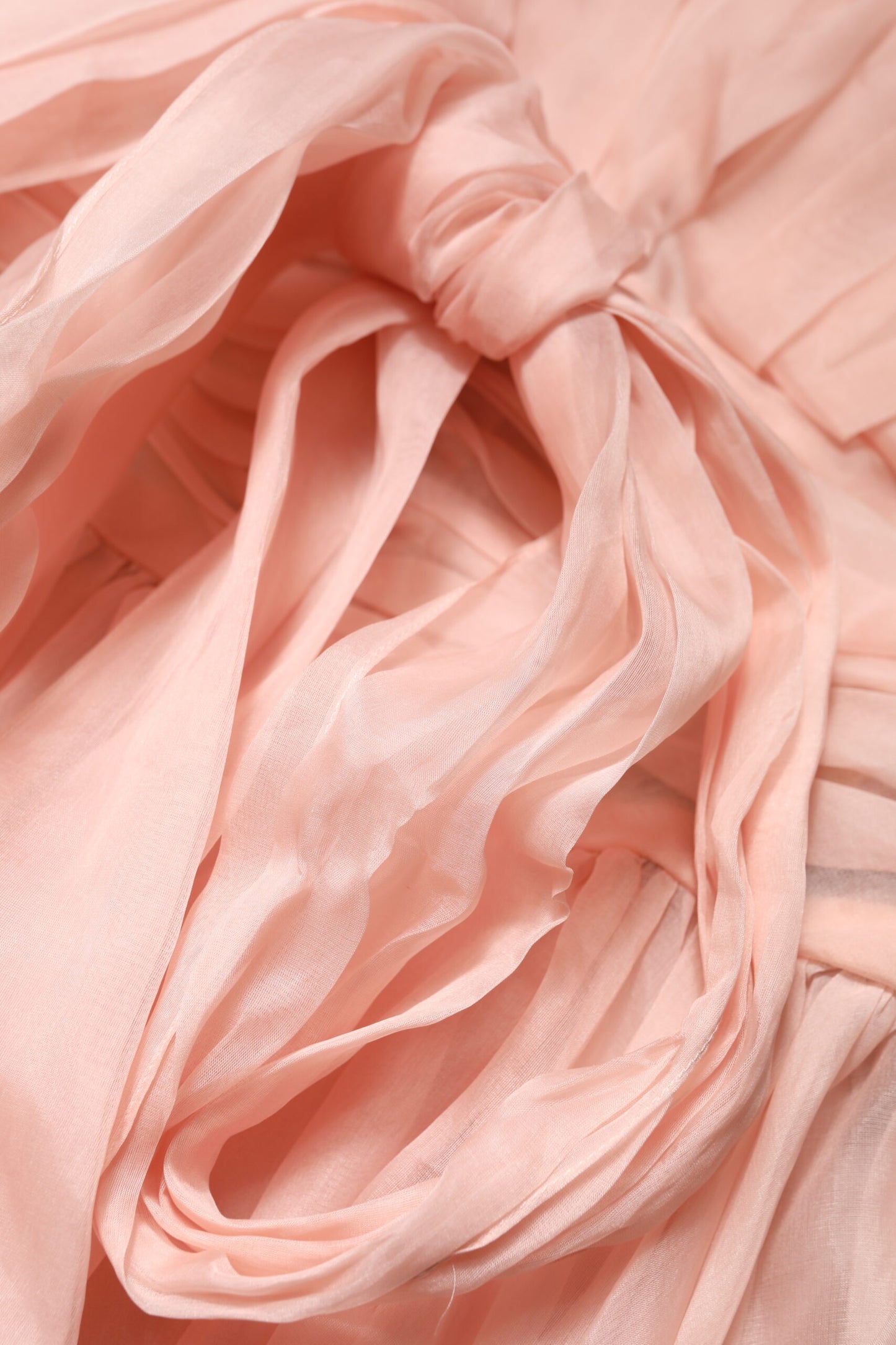 Robe midi plissée trapèze en mousseline de soie rose Dolce & Gabbana