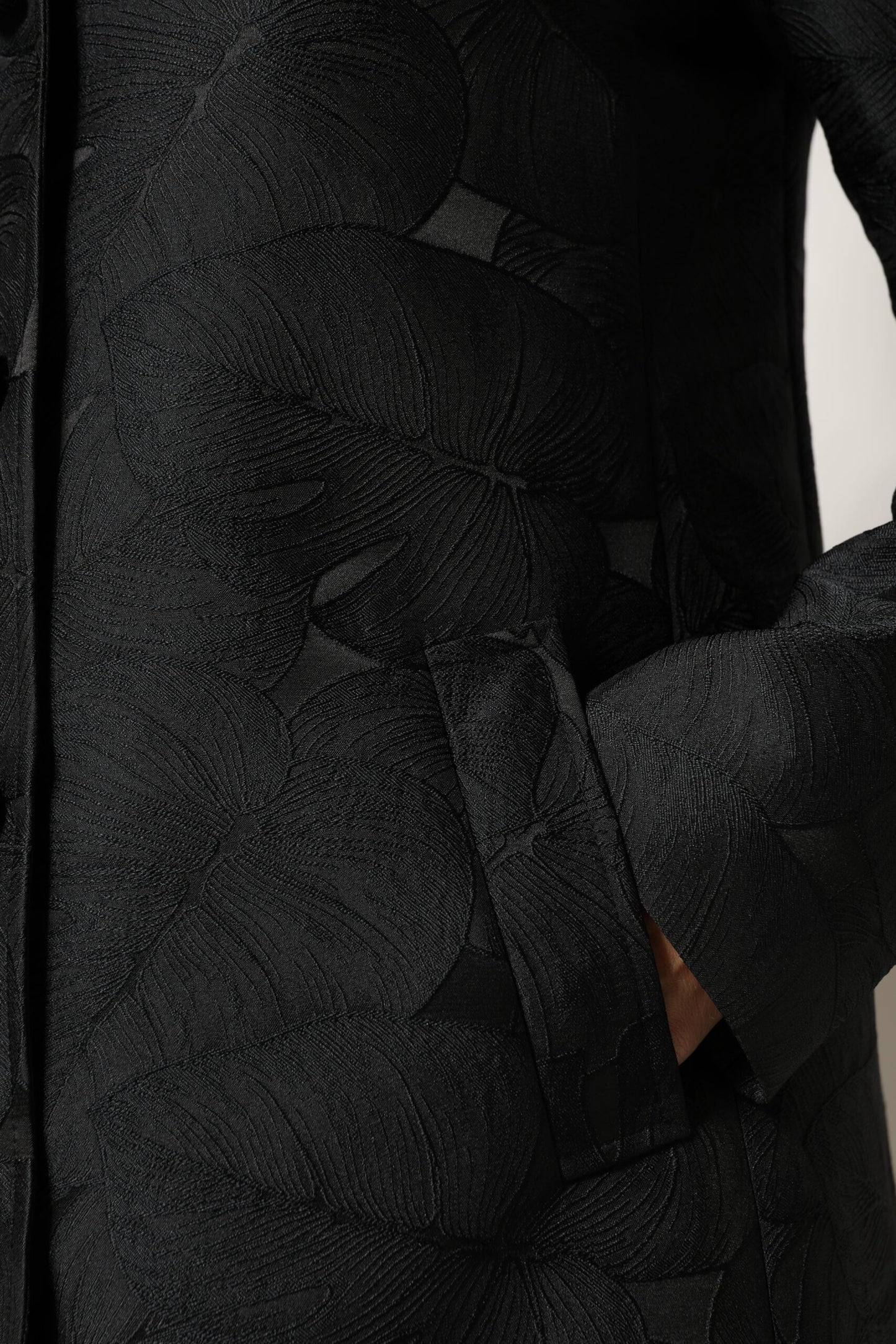 Trench-coat noir à boutonnage simple Dolce & Gabbana