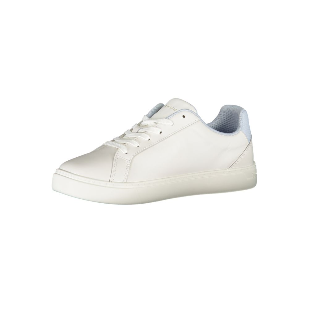 Tommy Hilfiger White Polyester Athletic Sneakers