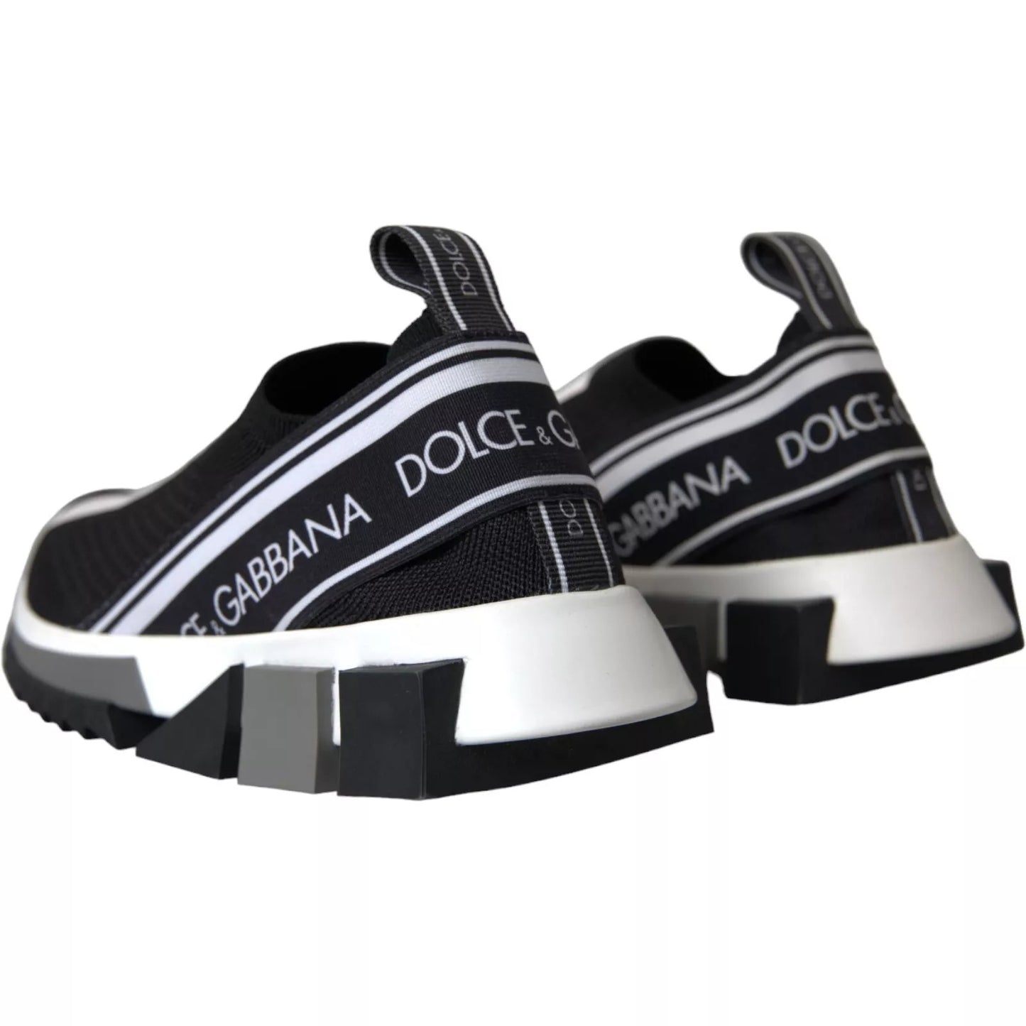 Baskets Sorrento noires et blanches Dolce & Gabbana