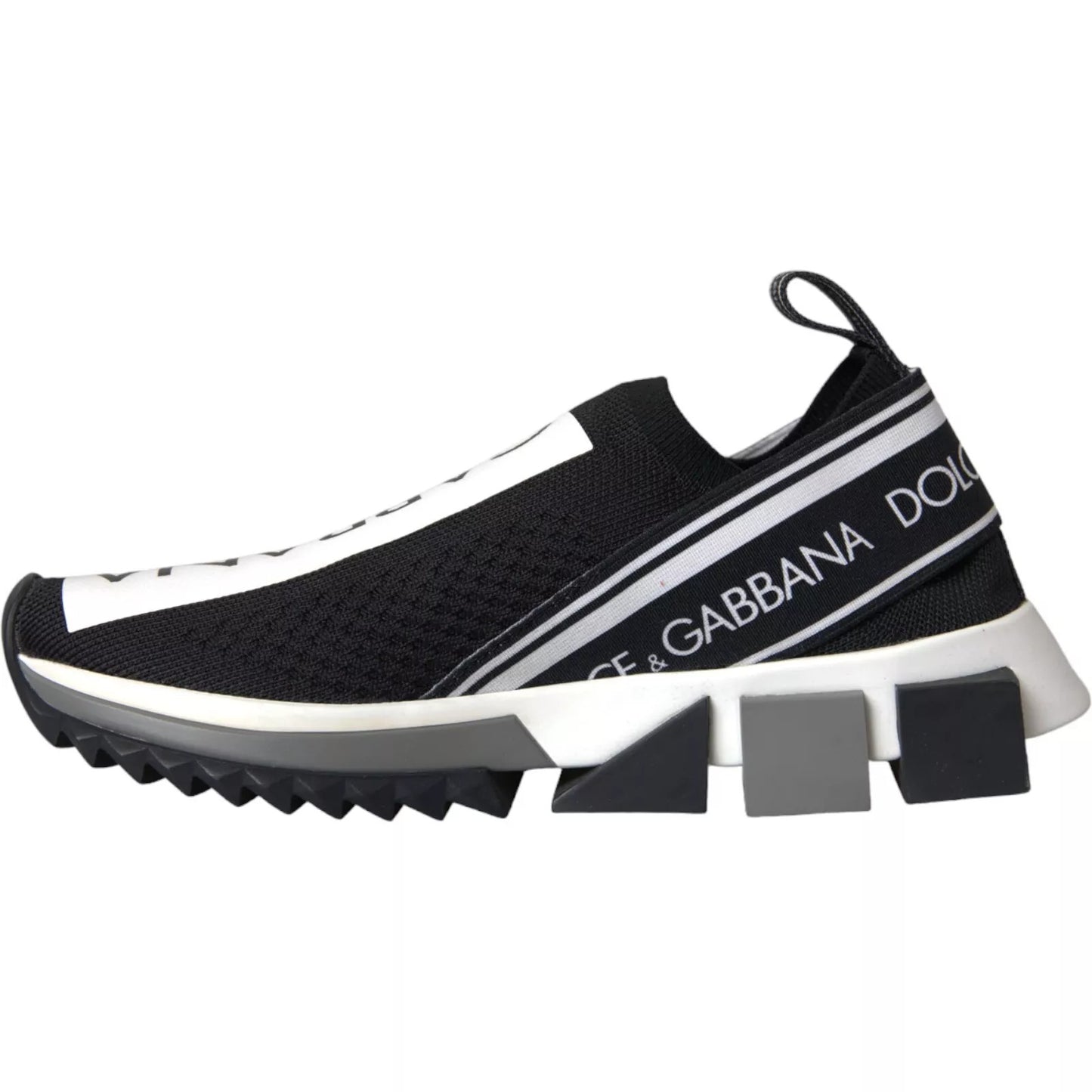 Baskets Sorrento noires et blanches Dolce & Gabbana