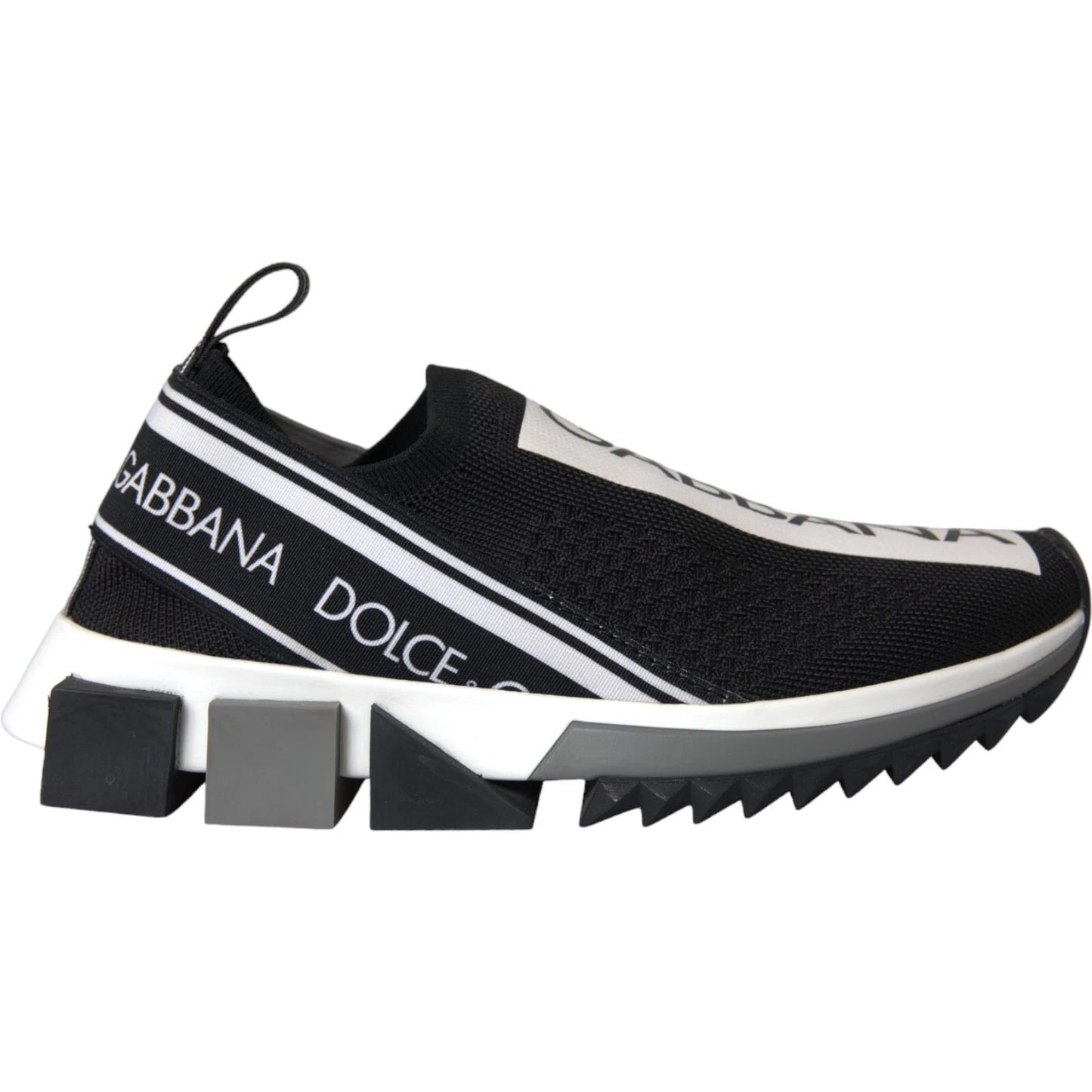 Baskets Sorrento noires et blanches Dolce & Gabbana