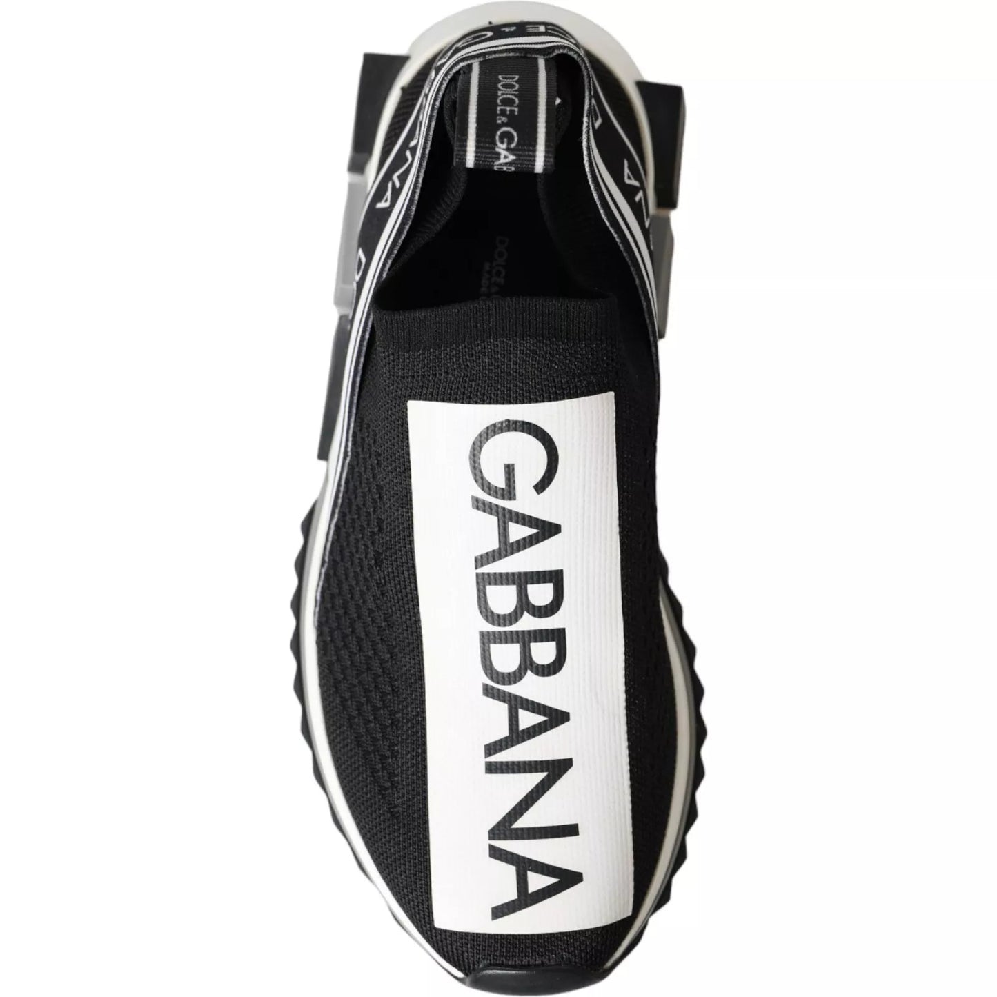 Baskets Sorrento noires et blanches Dolce & Gabbana